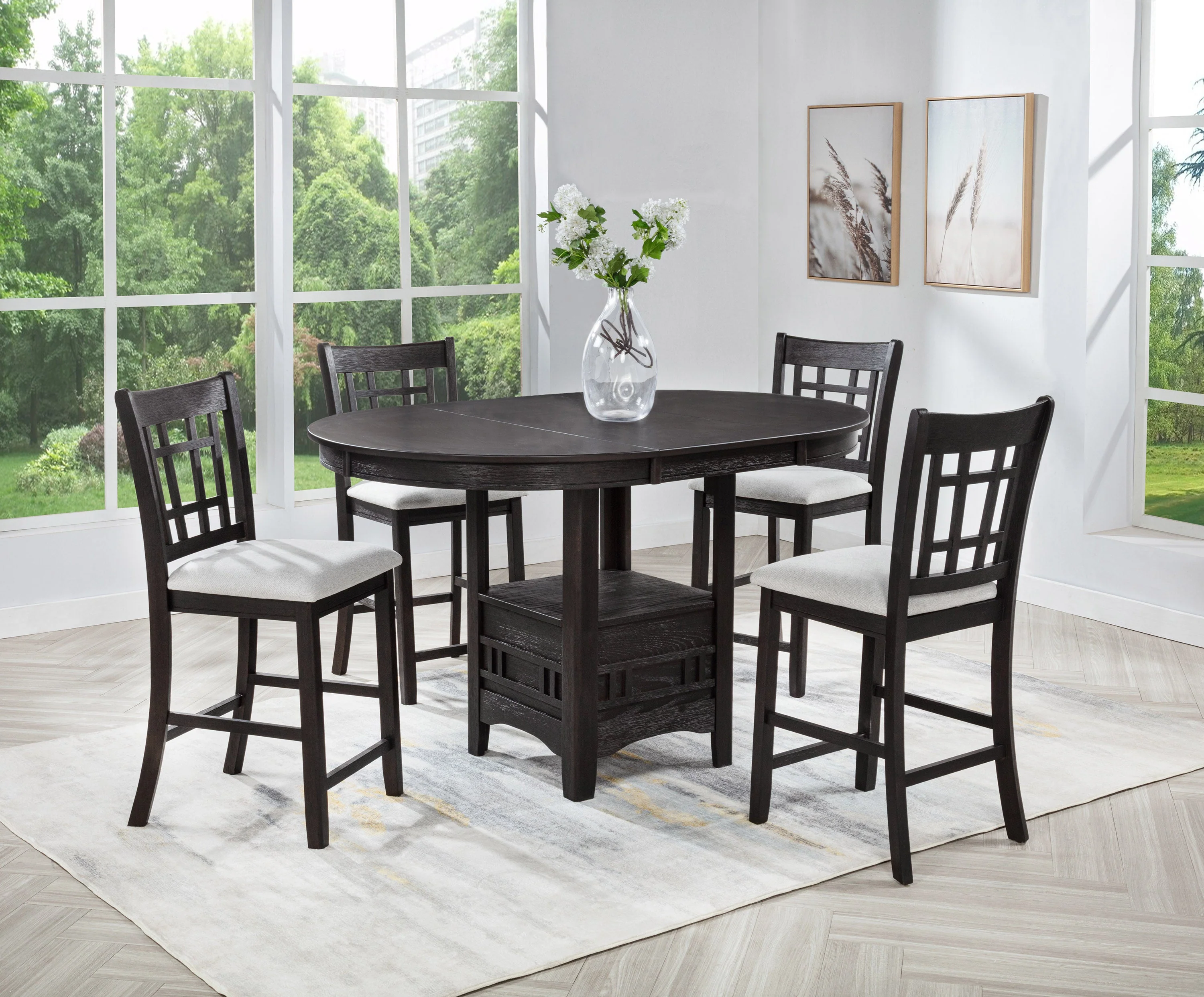 Hartwell Charcoal Counter Height Chair, Set of 2 - Image 3
