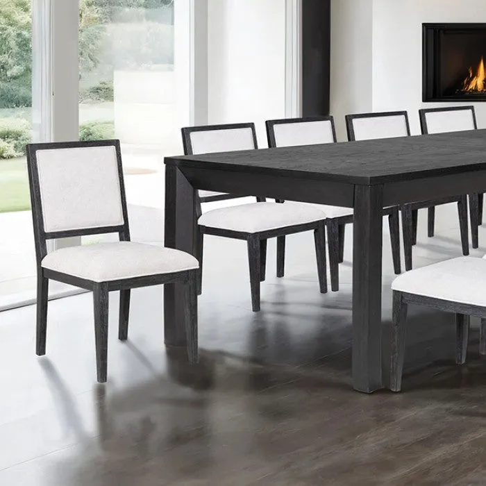 Hatton Cross Weathered Black 7-Piece Dining Room Set - Image 2