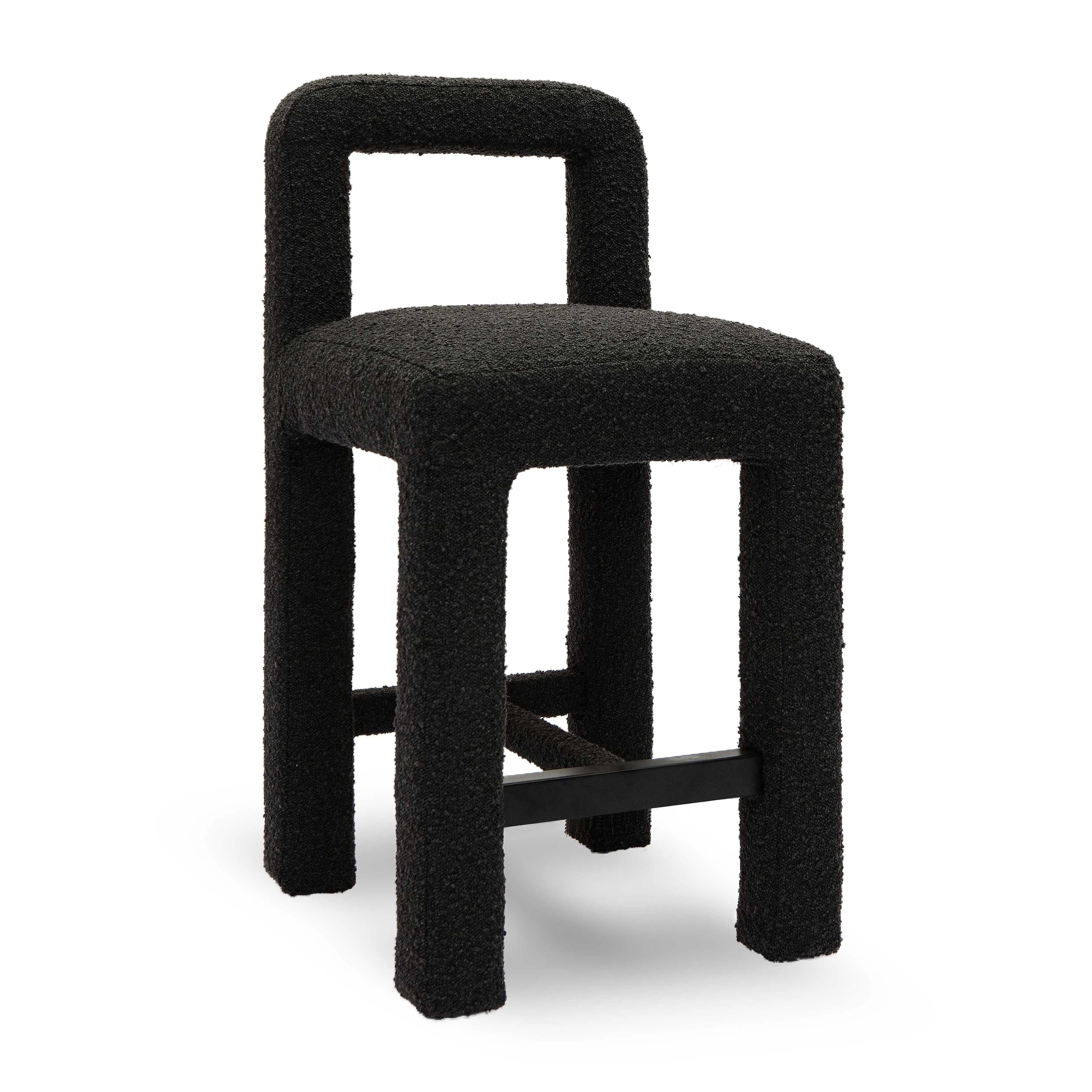Hazel Boucle Counter Stool