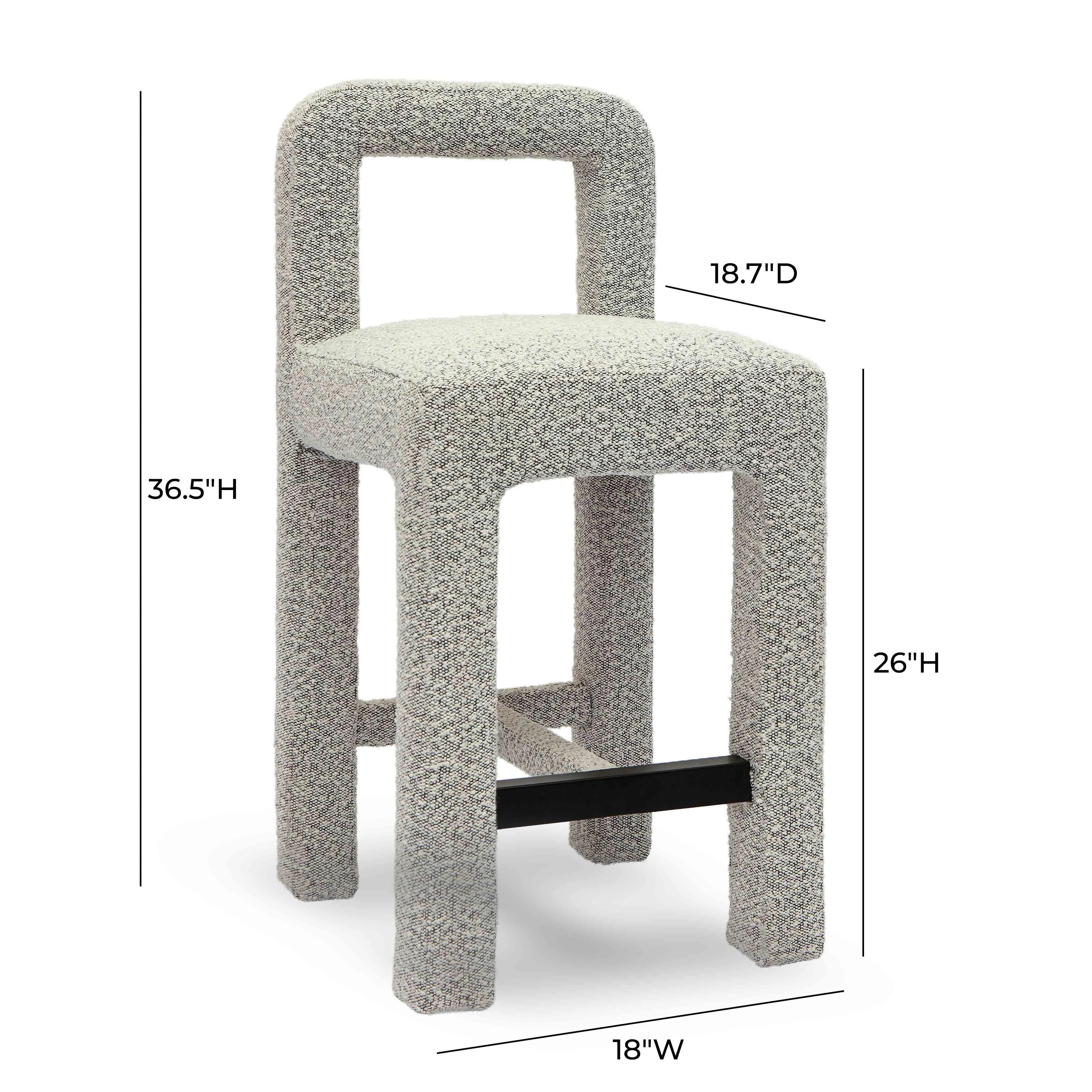 Hazel Boucle Counter Stool - Image 20