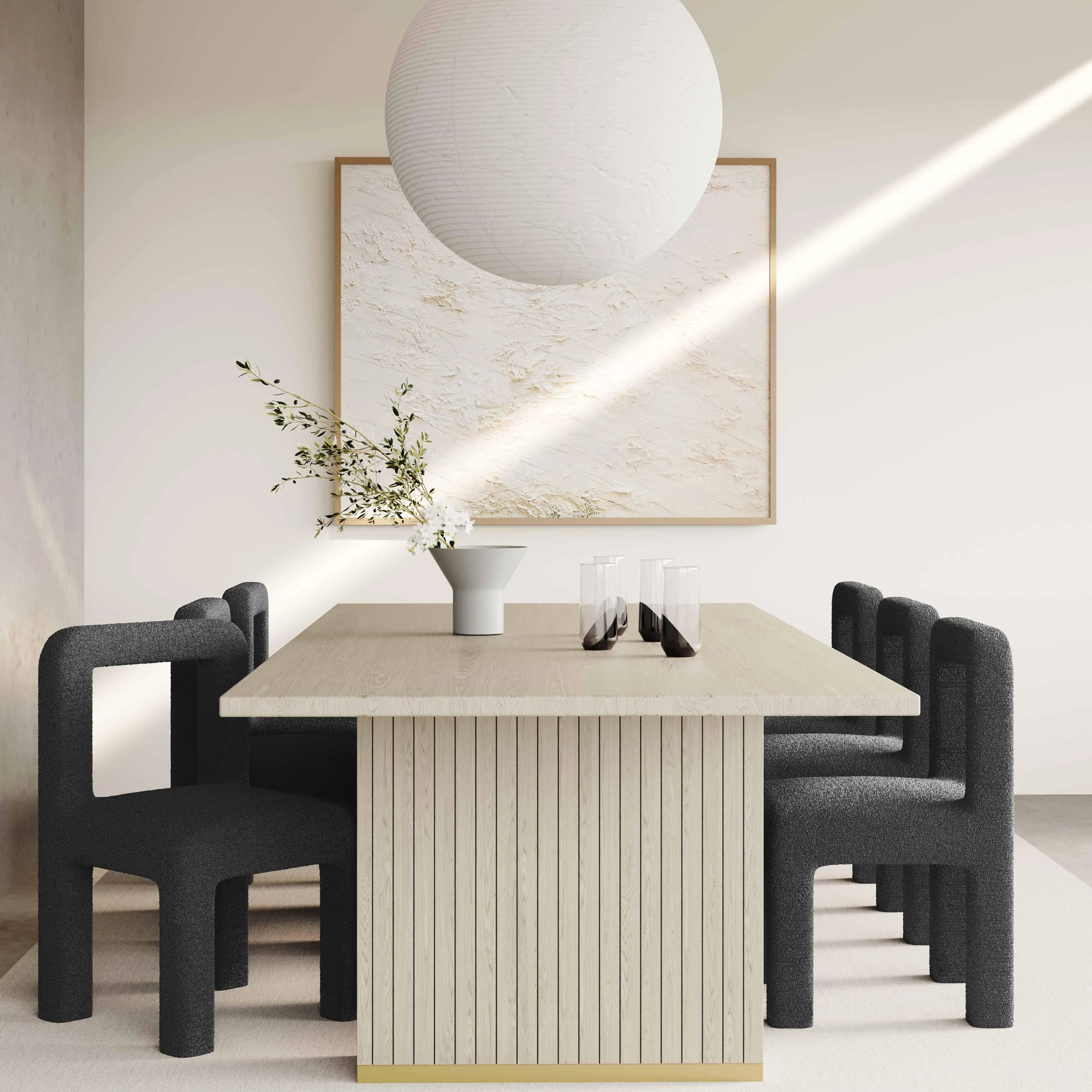 Hazel Boucle Dining Chair - Image 9