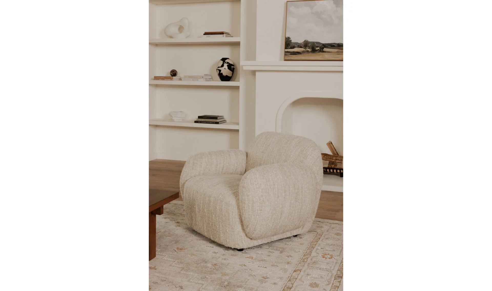 Hazel Lounge Chair Off White - Image 10