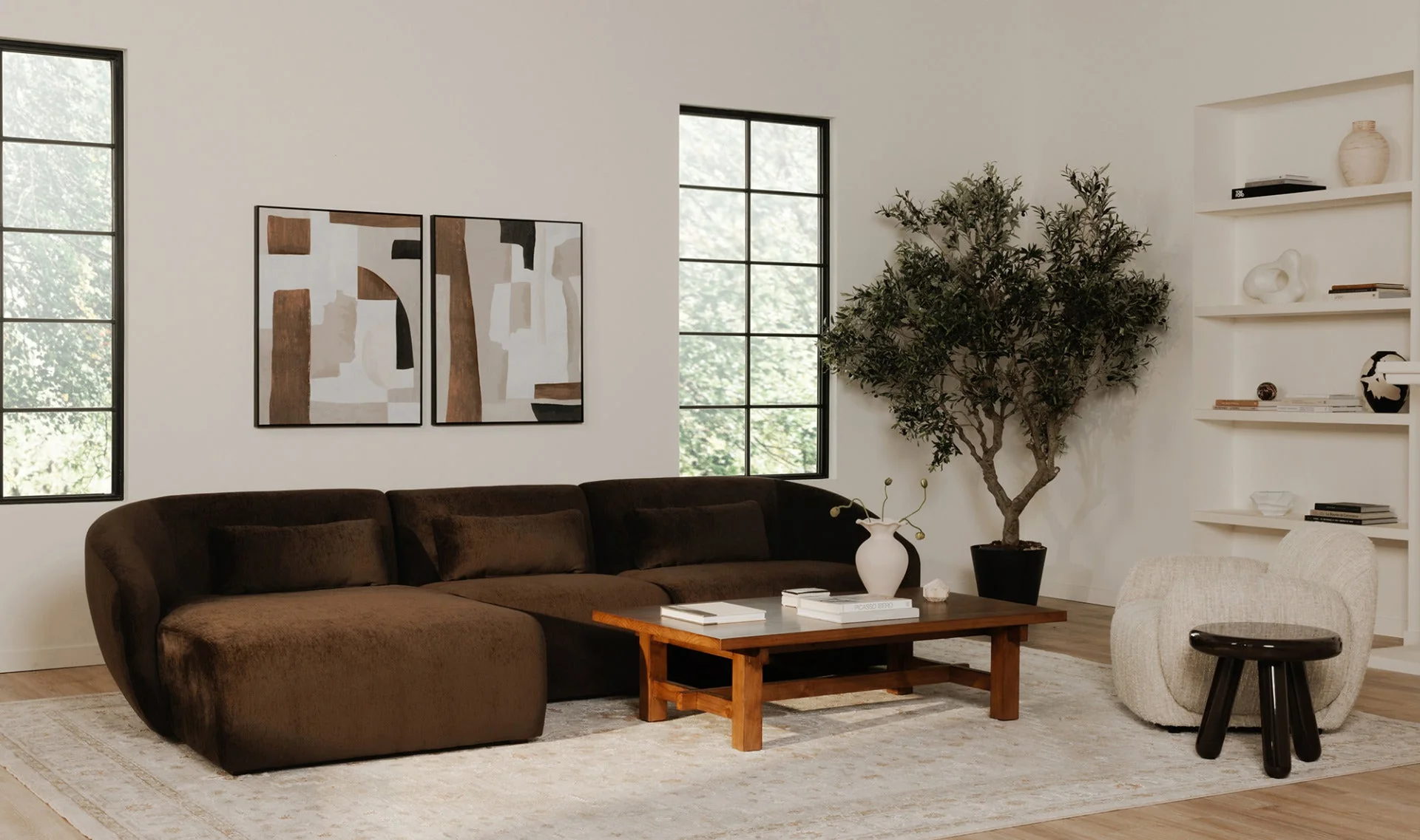 Hazel Lounge Chair Off White - Image 9