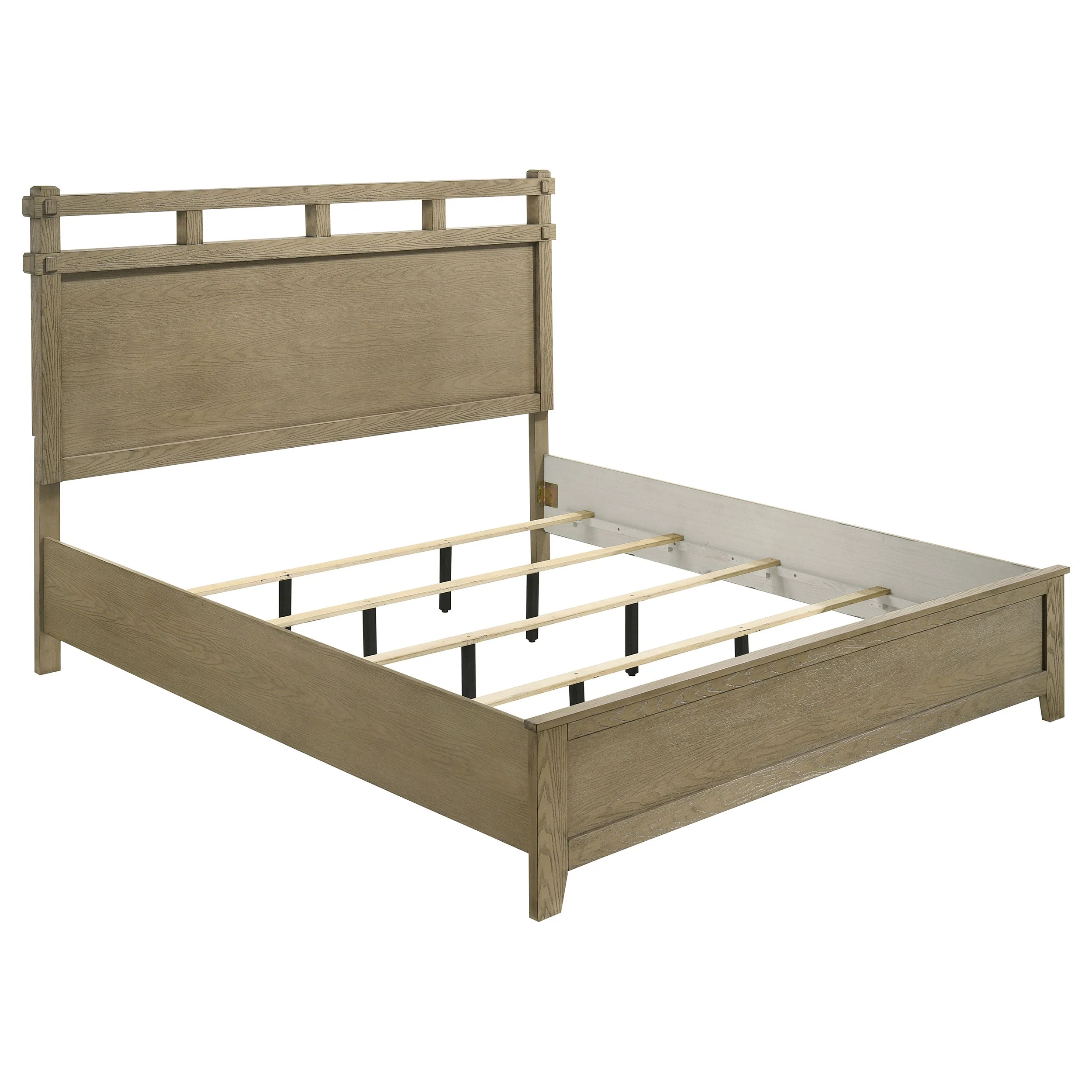 Hazlewood Vineyard Oak 4-piece Eastern King Bedroom Set - Image 3