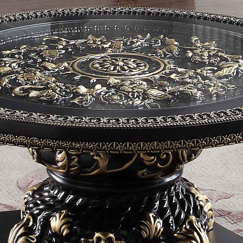 HD-328B Black Enamel 3-Piece Coffee Table Set - Image 4