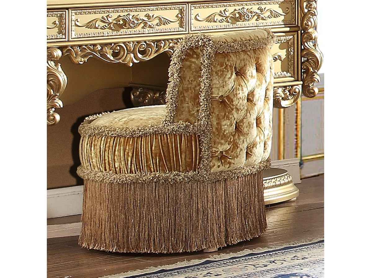 HD-8086 Bright Gold Stool