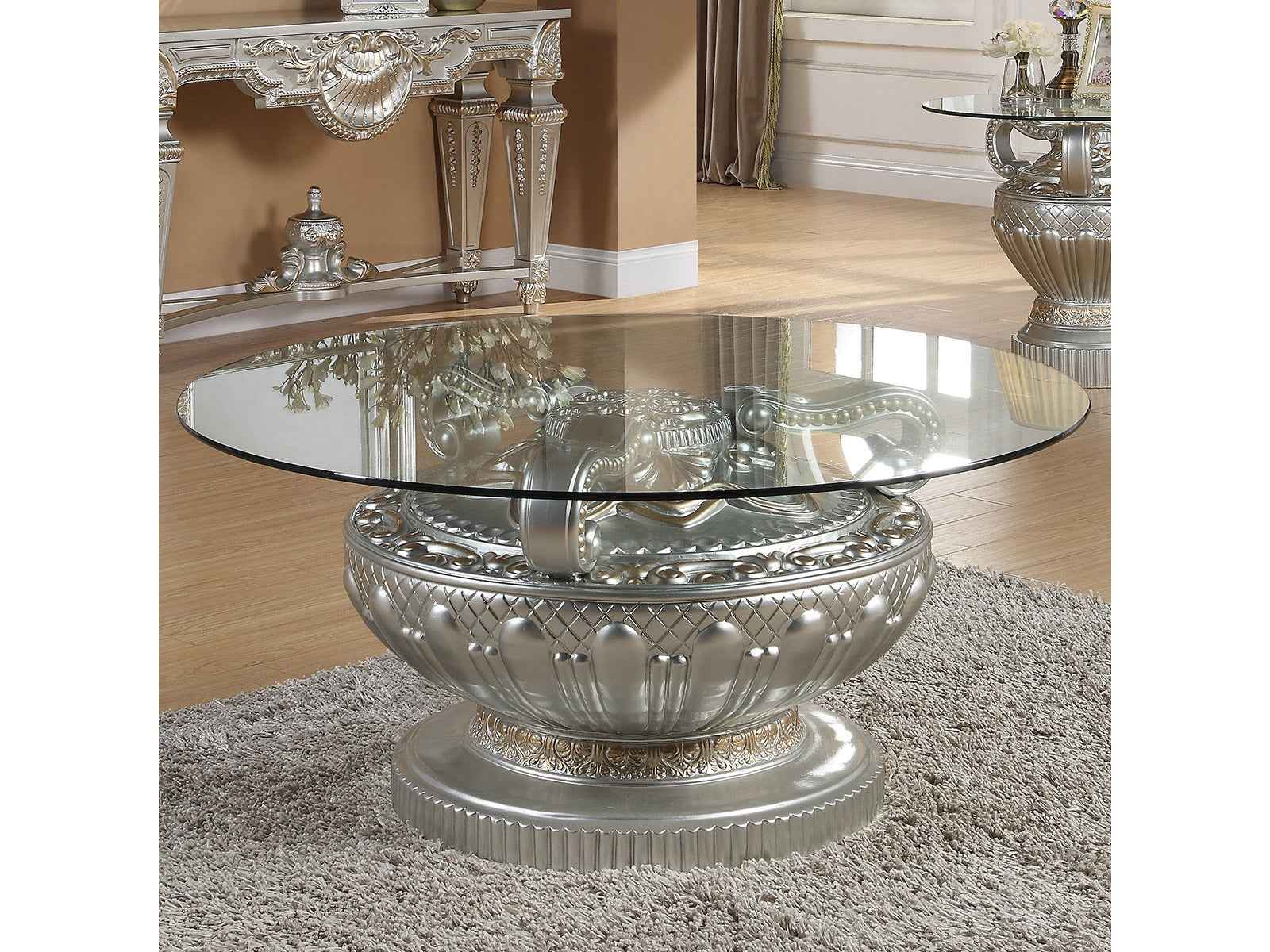 HD-8908S Silver Coffee Table