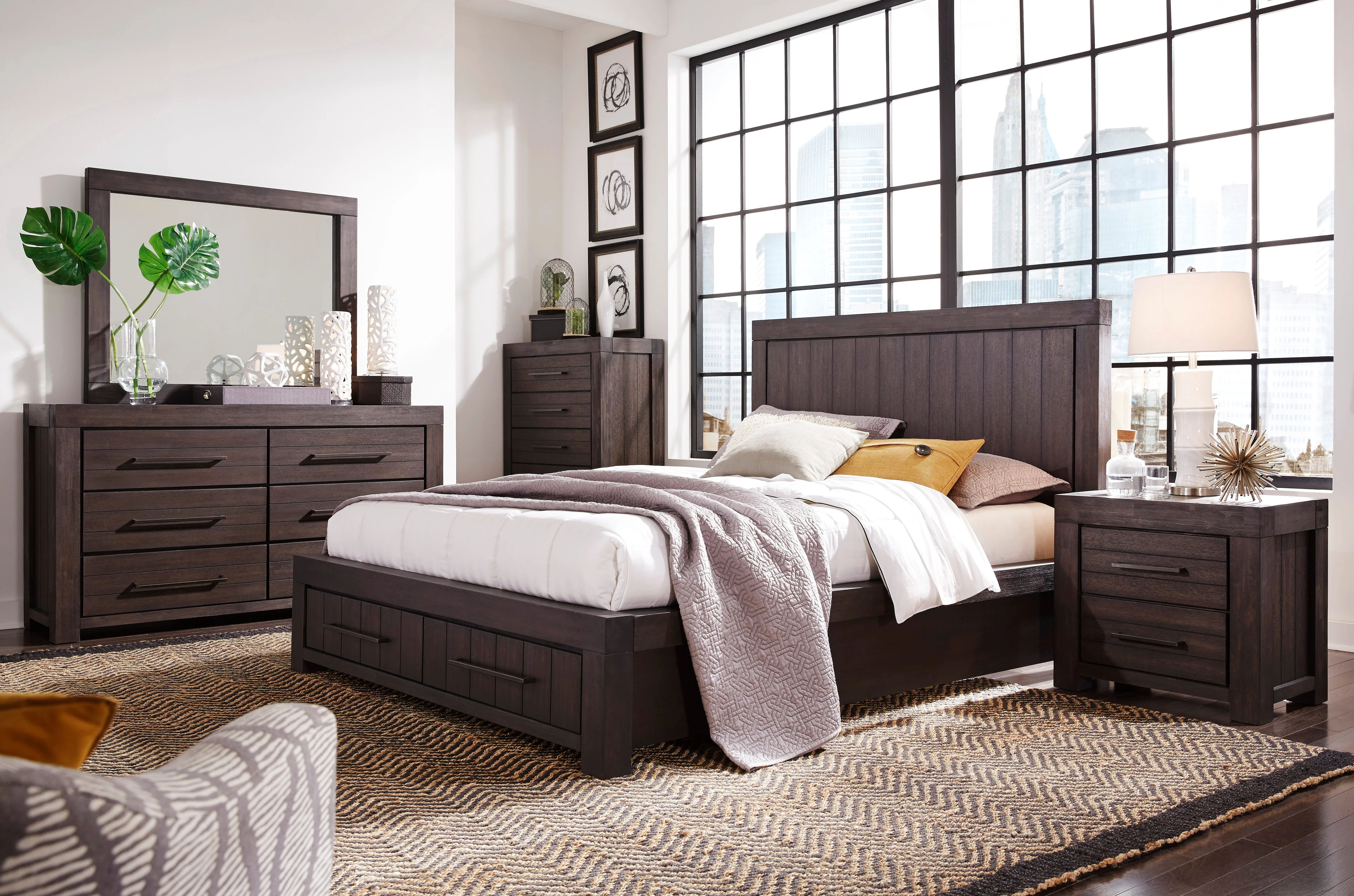Heath Five Drawer Chest in Basalt Grey - Image 2