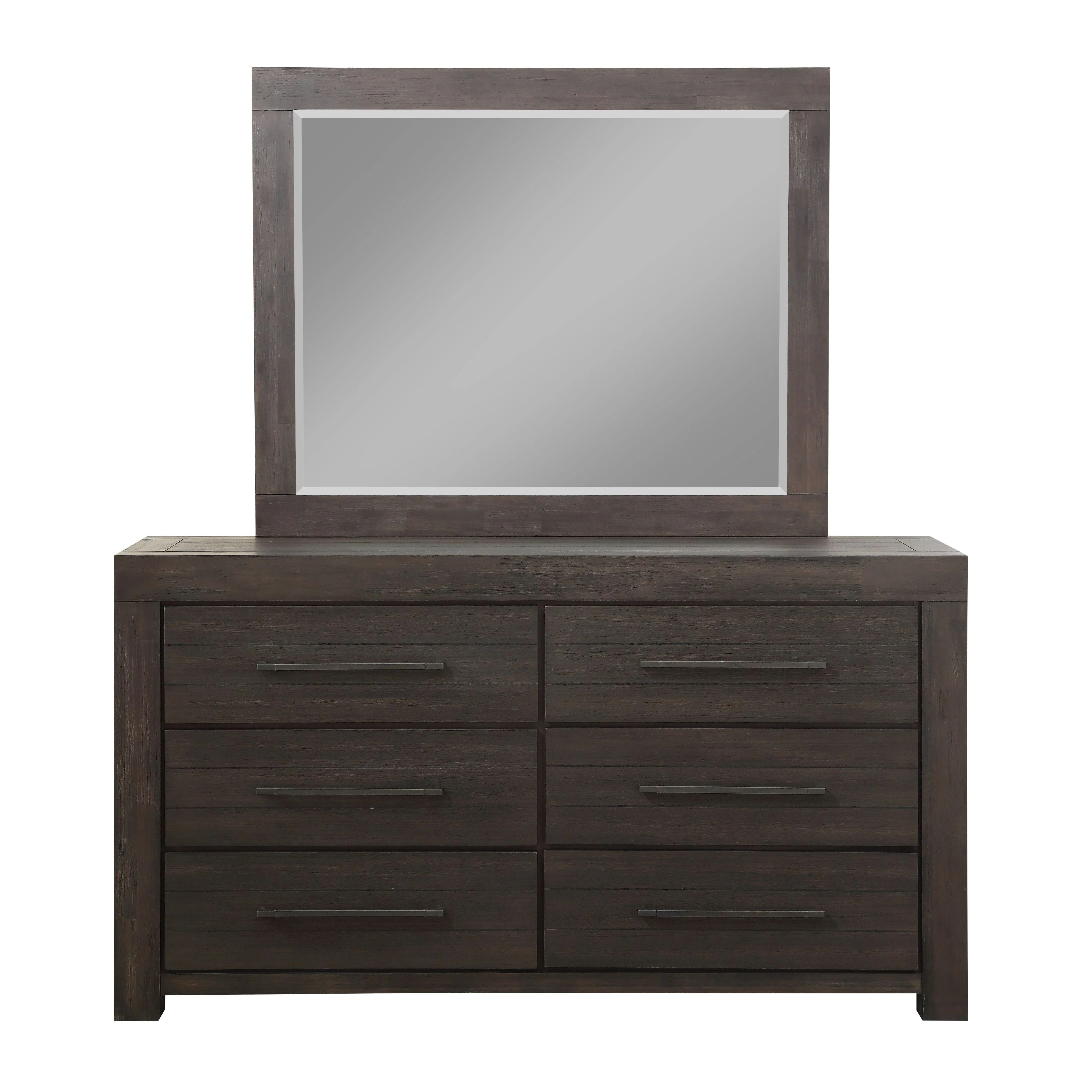 Heath Six Drawer Dresser in Basalt Grey - Image 3
