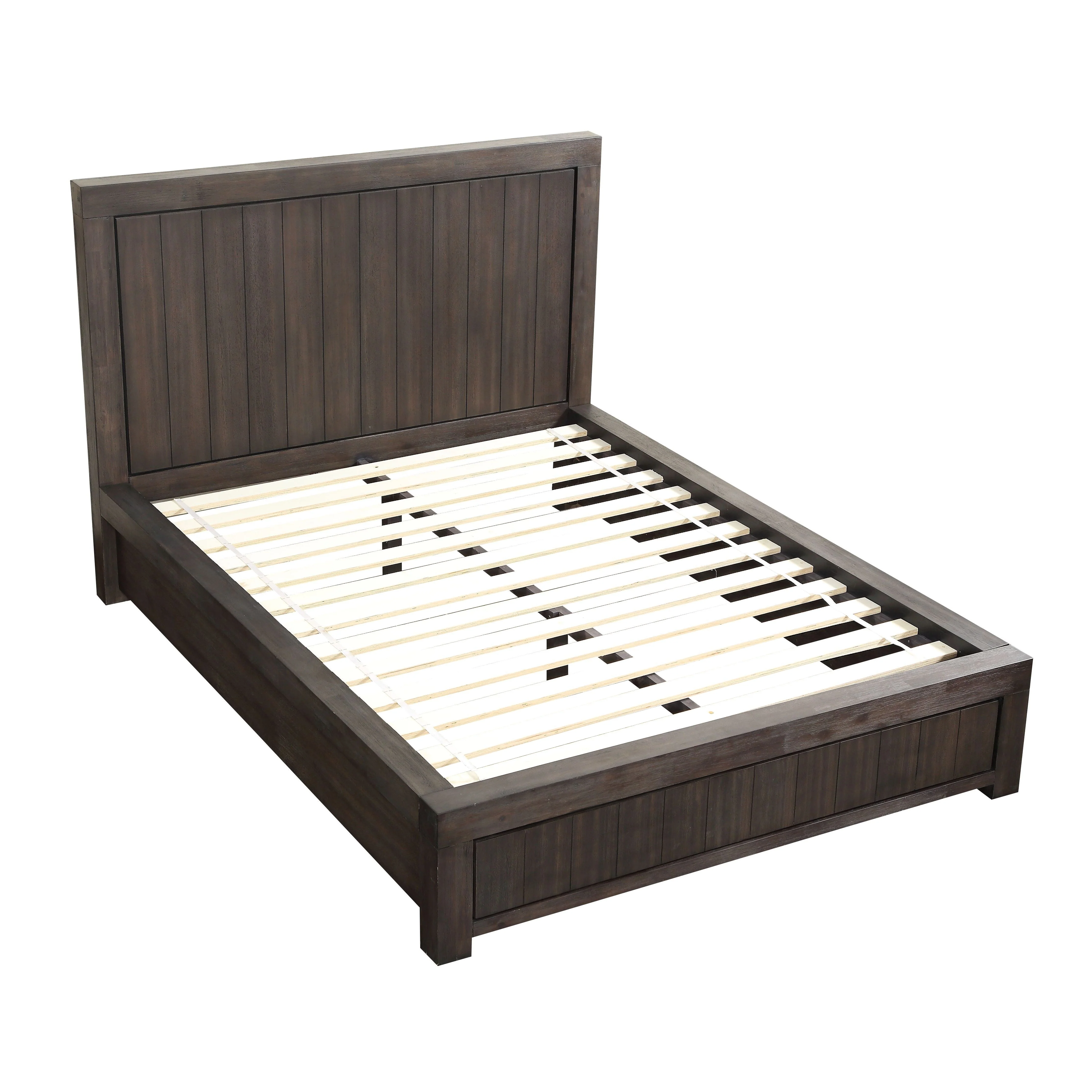 Heath Wood Eastern King Platform Bed in Basalt Grey - Image 4