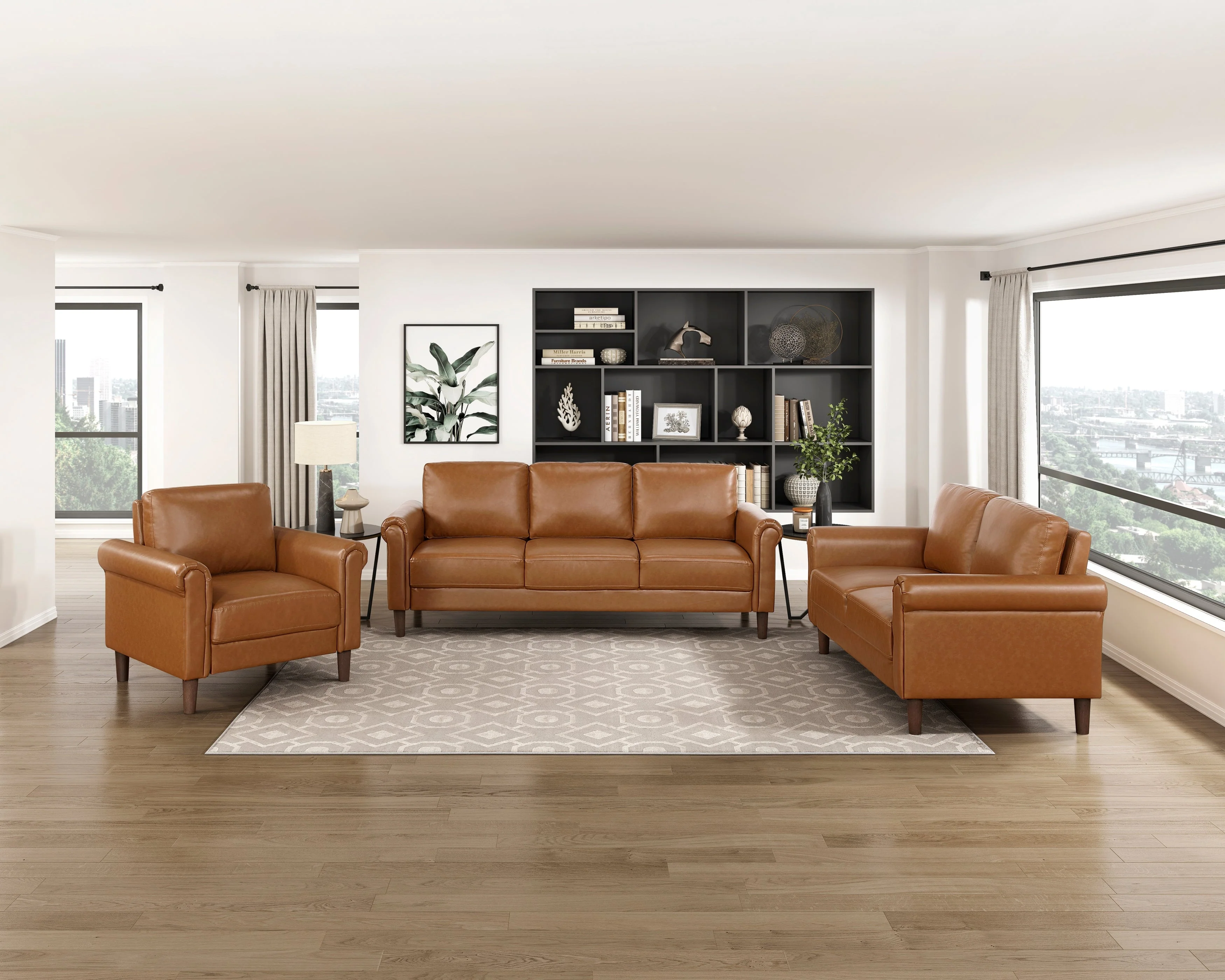 Hector Brown Living Room Set