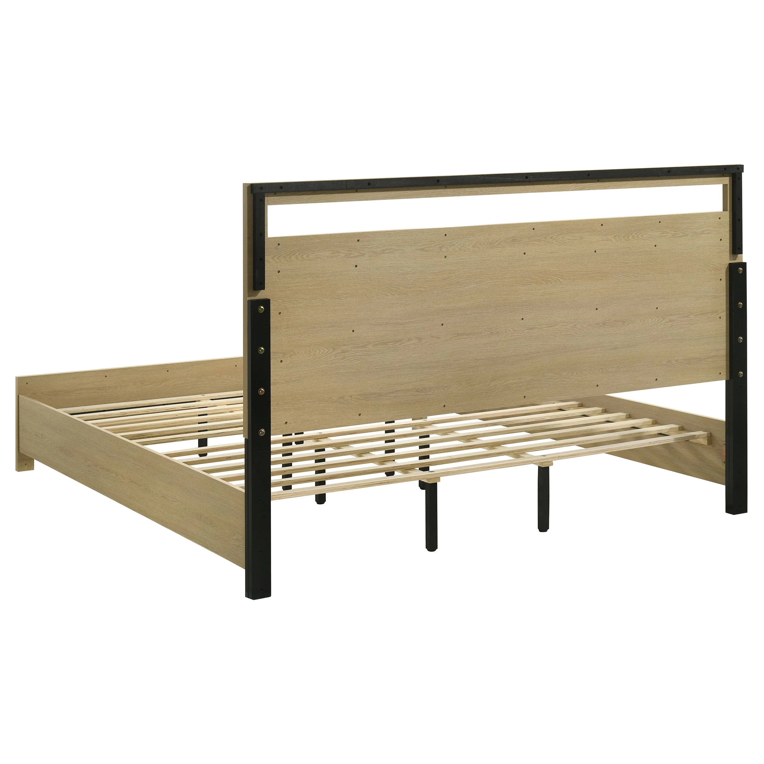 Hendricks Light Oak 5-piece Eastern King Bedroom Set - Image 3