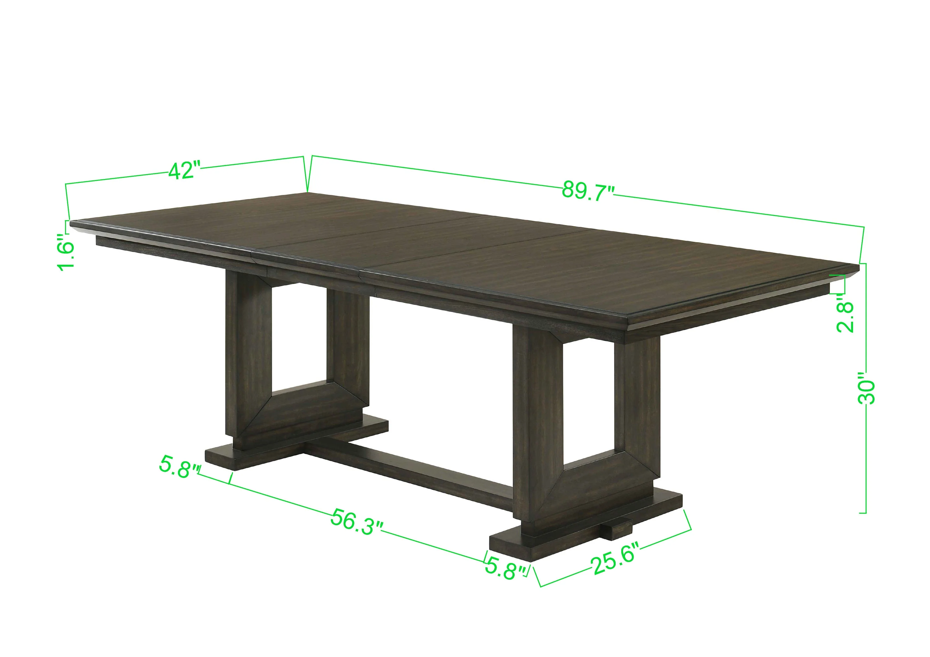 Herbert Espresso Extendable Dining Table - Image 9