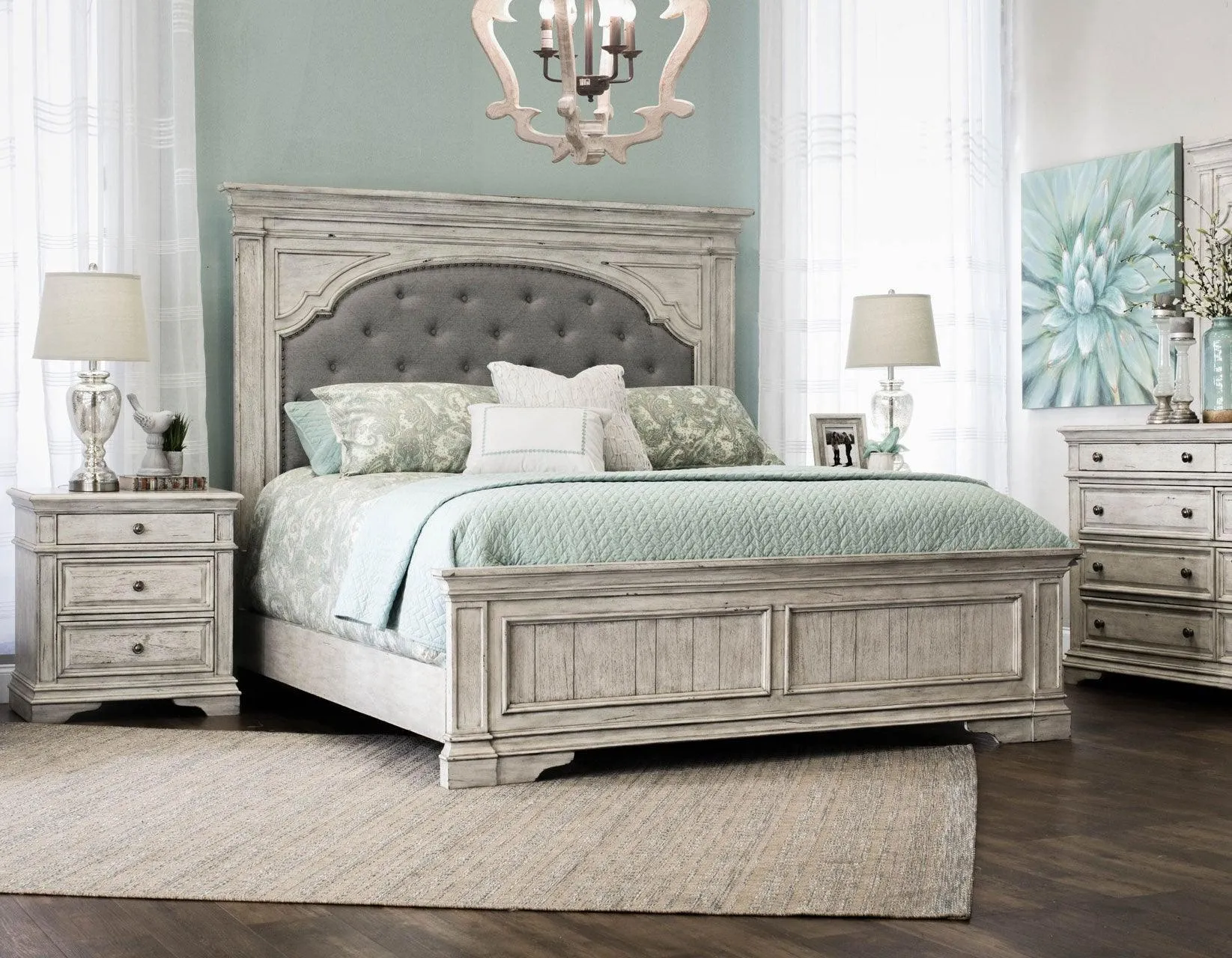 Highland Park Cathedral White Dresser - Image 4