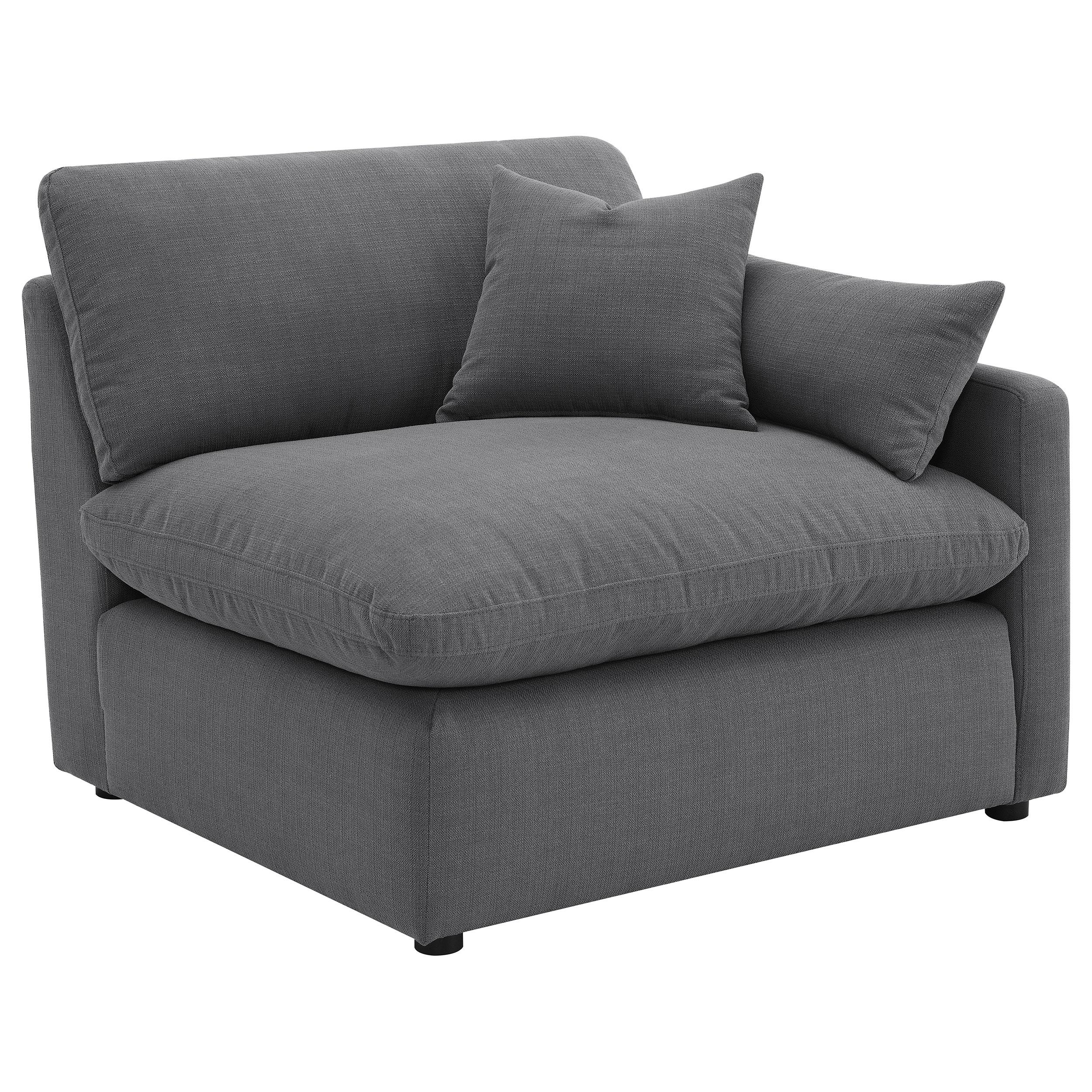 Hobson Charcoal 5-piece Upholstered Modular Sectional Sofa - Image 6