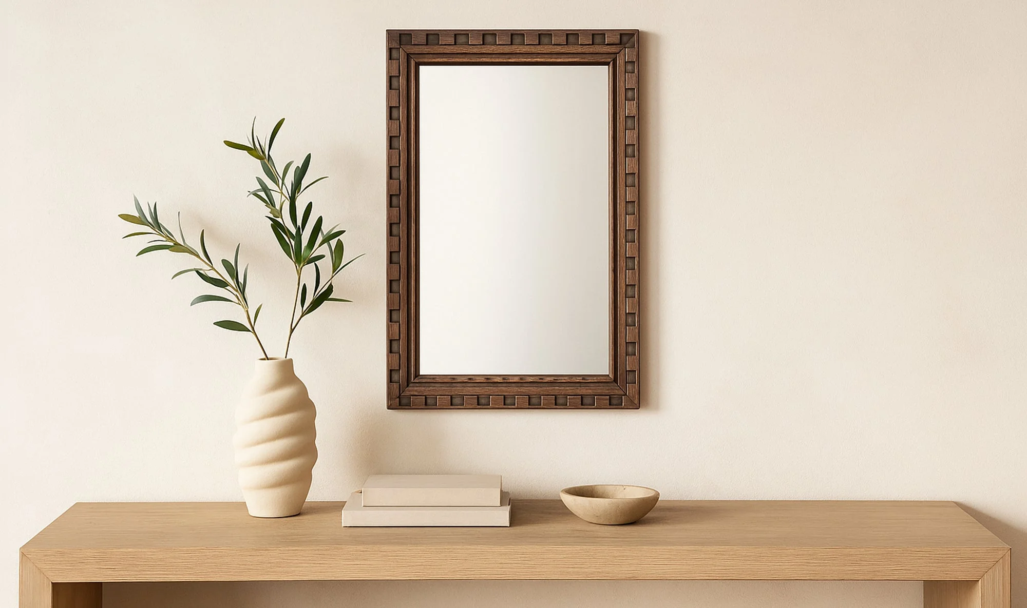 Holland Mirror Large Brown - Image 3
