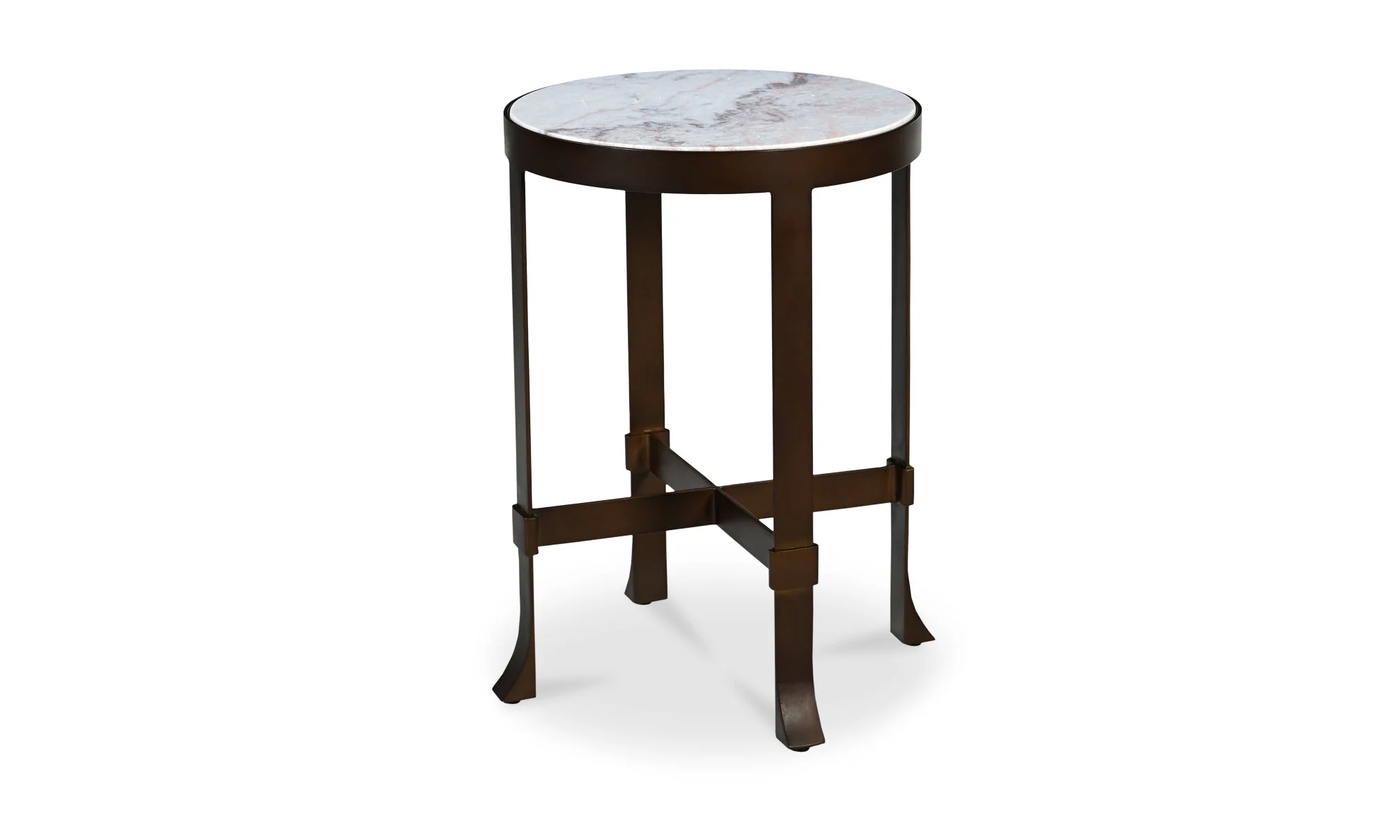 Holli Side Table White Marble - Image 2