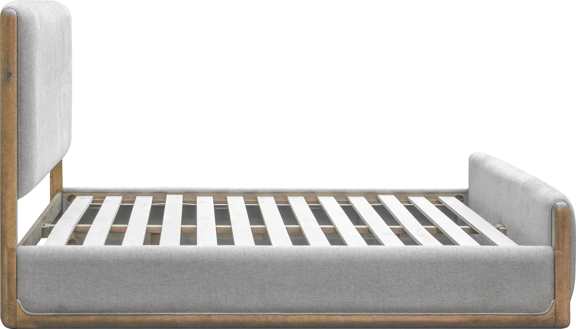 Hollis Sweater Grey/Cabin Glow Upholstered Queen Bed - Image 3