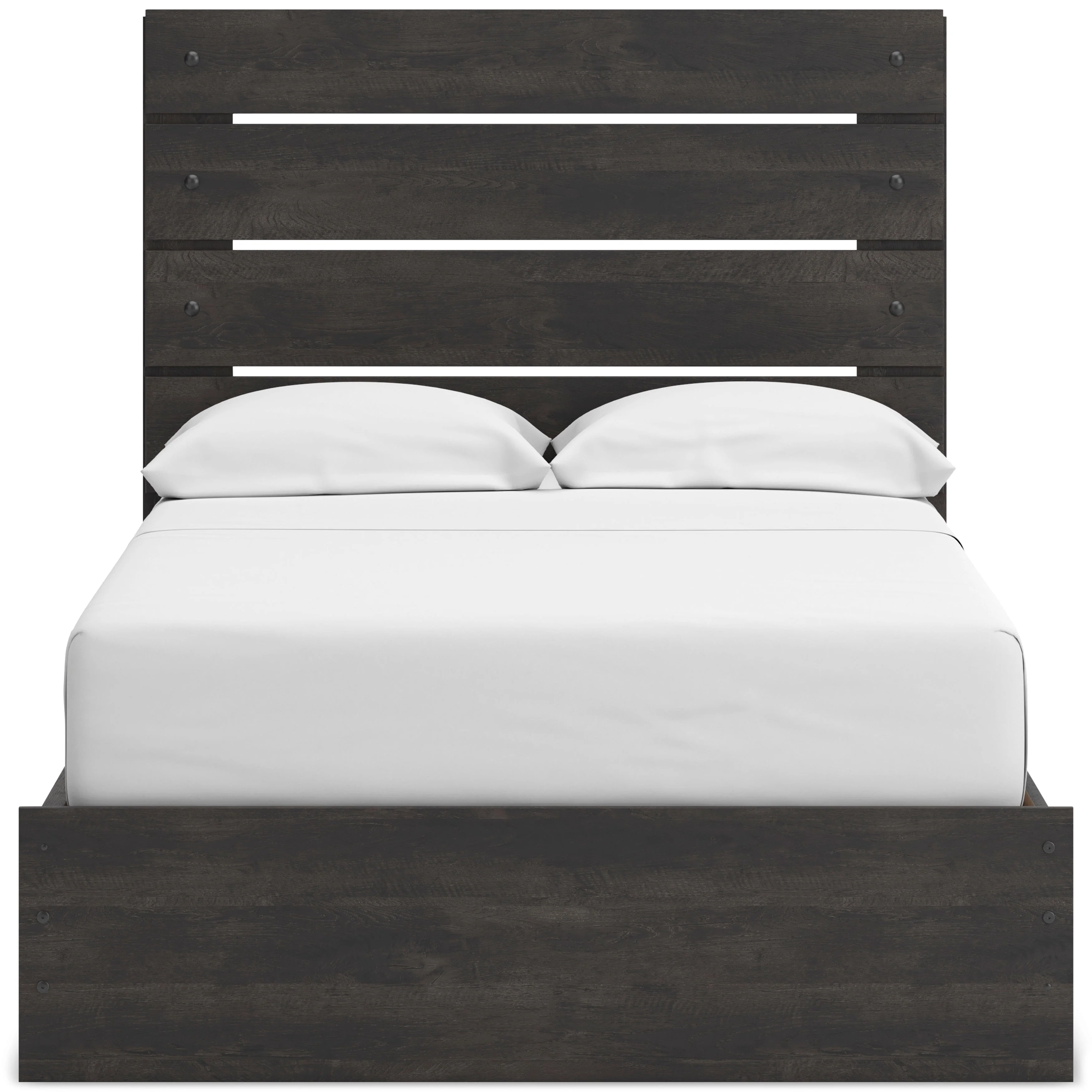 Hollivern Dark Gray Storage Panel Bedroom Set with 4 Side Drawers - Image 8