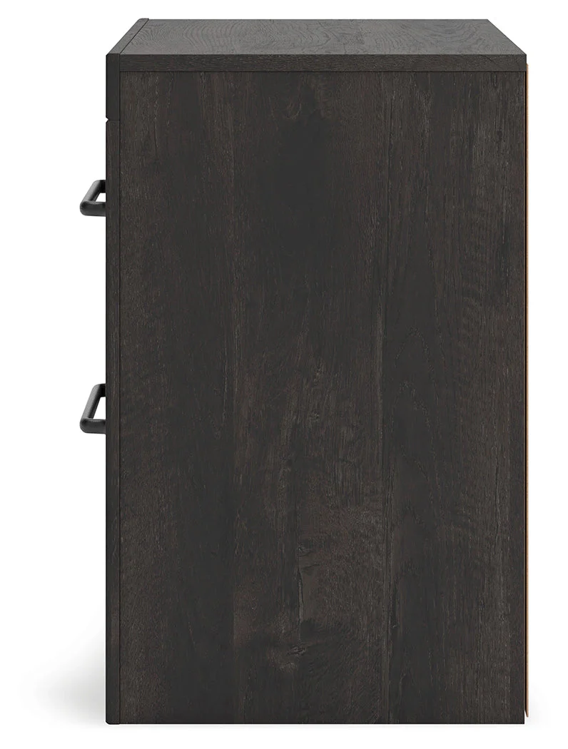 Hollivern Full Panel Bed with Storage with Mirrored Dresser, Chest and 2 Nightstands in Dark Gray - Image 32