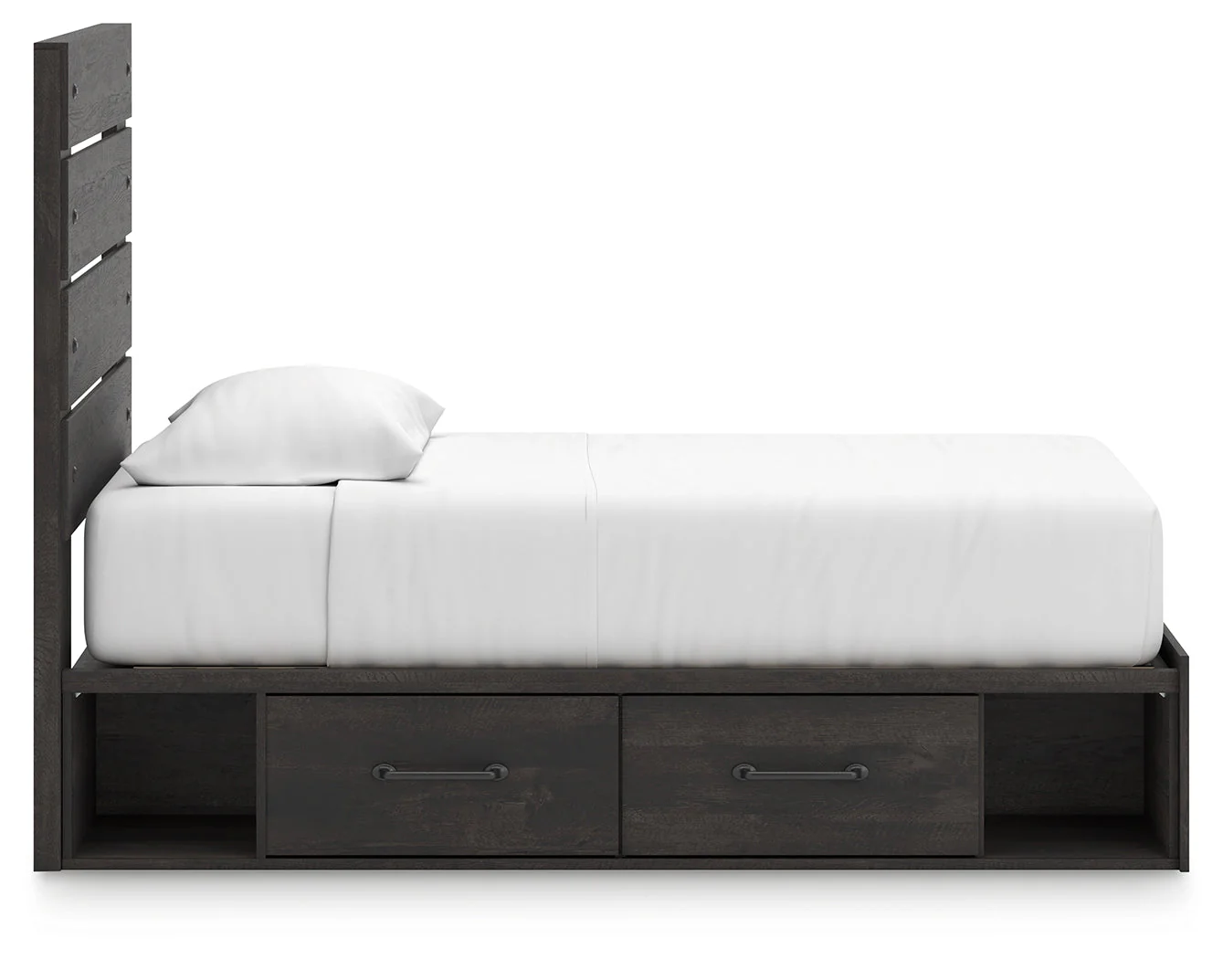 Hollivern Twin Panel Bed with Storage with Mirrored Dresser and Chest in Dark Gray - Image 21