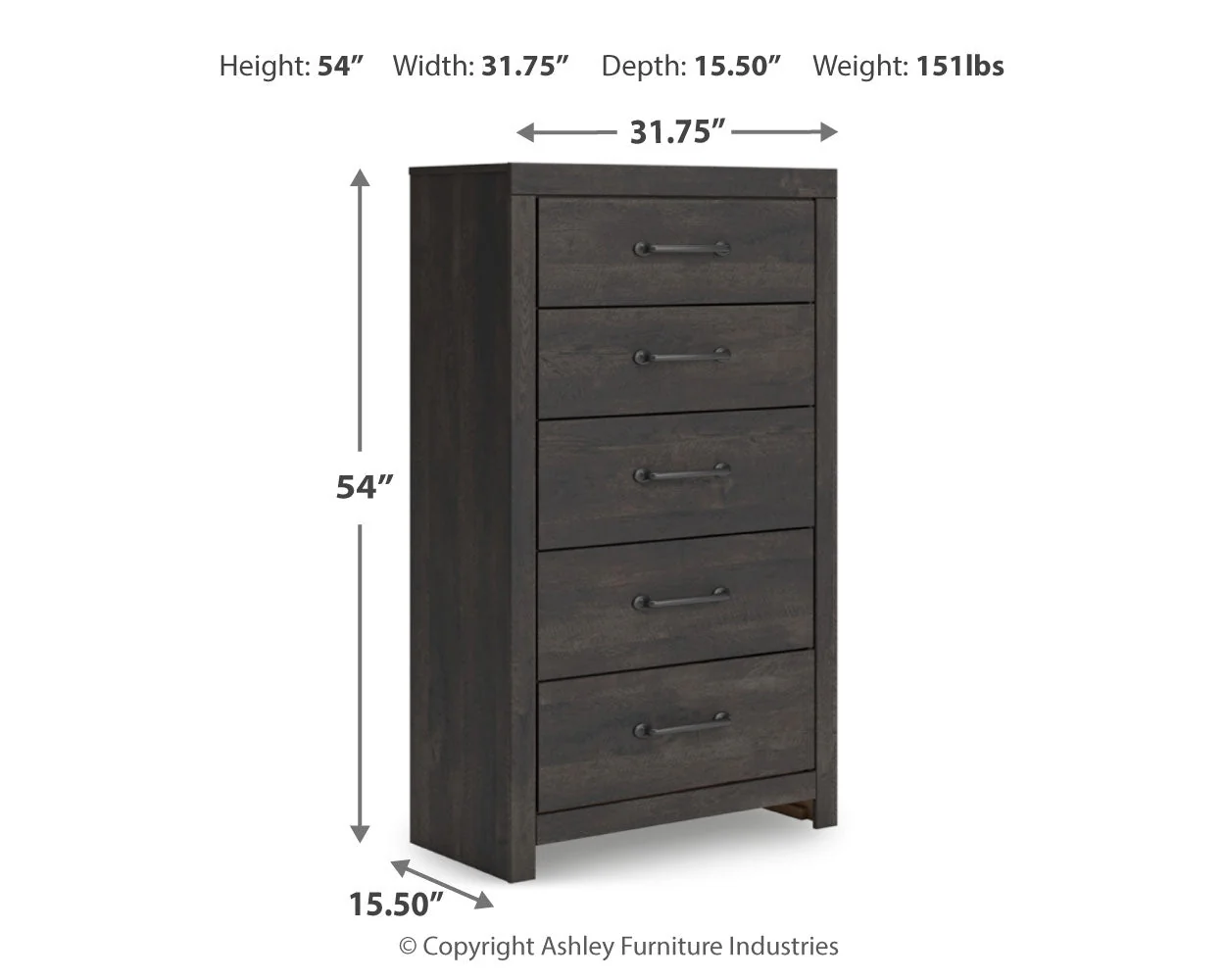 Hollivern Twin Panel Storage Bed with Mirrored Dresser, Chest and 2 Nightstands in Dark Gray - Image 17