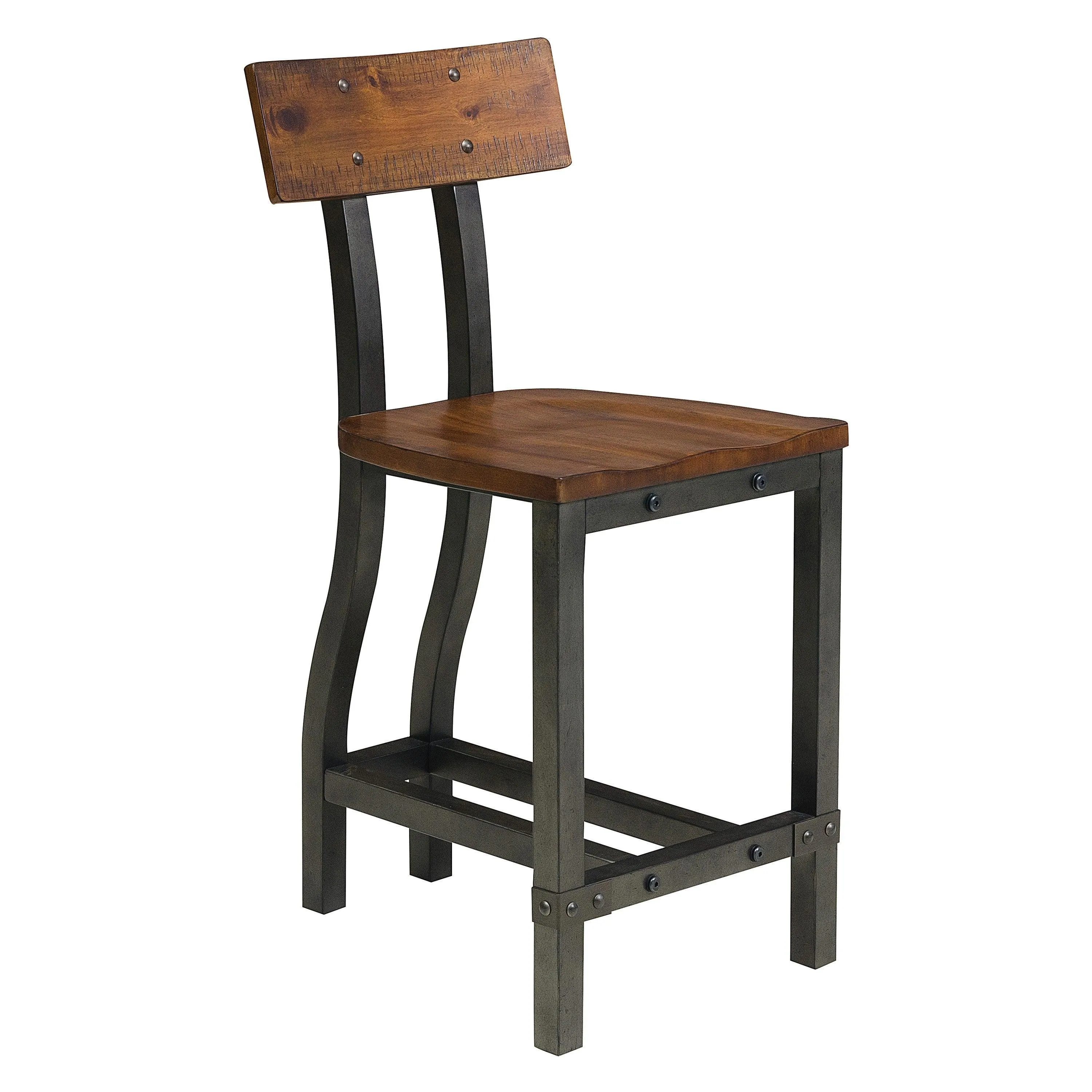 Holverson Rustic Brown Counter Chair, Set of 2 - Image 4
