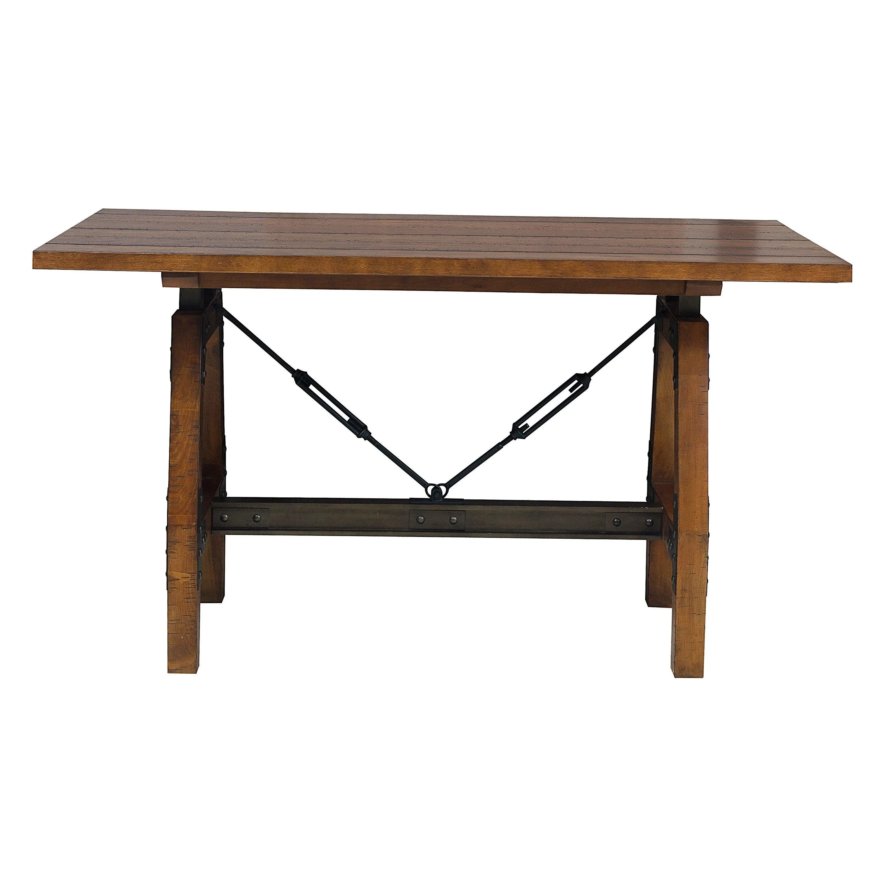 Holverson Rustic Brown Counter Height Table - Image 3