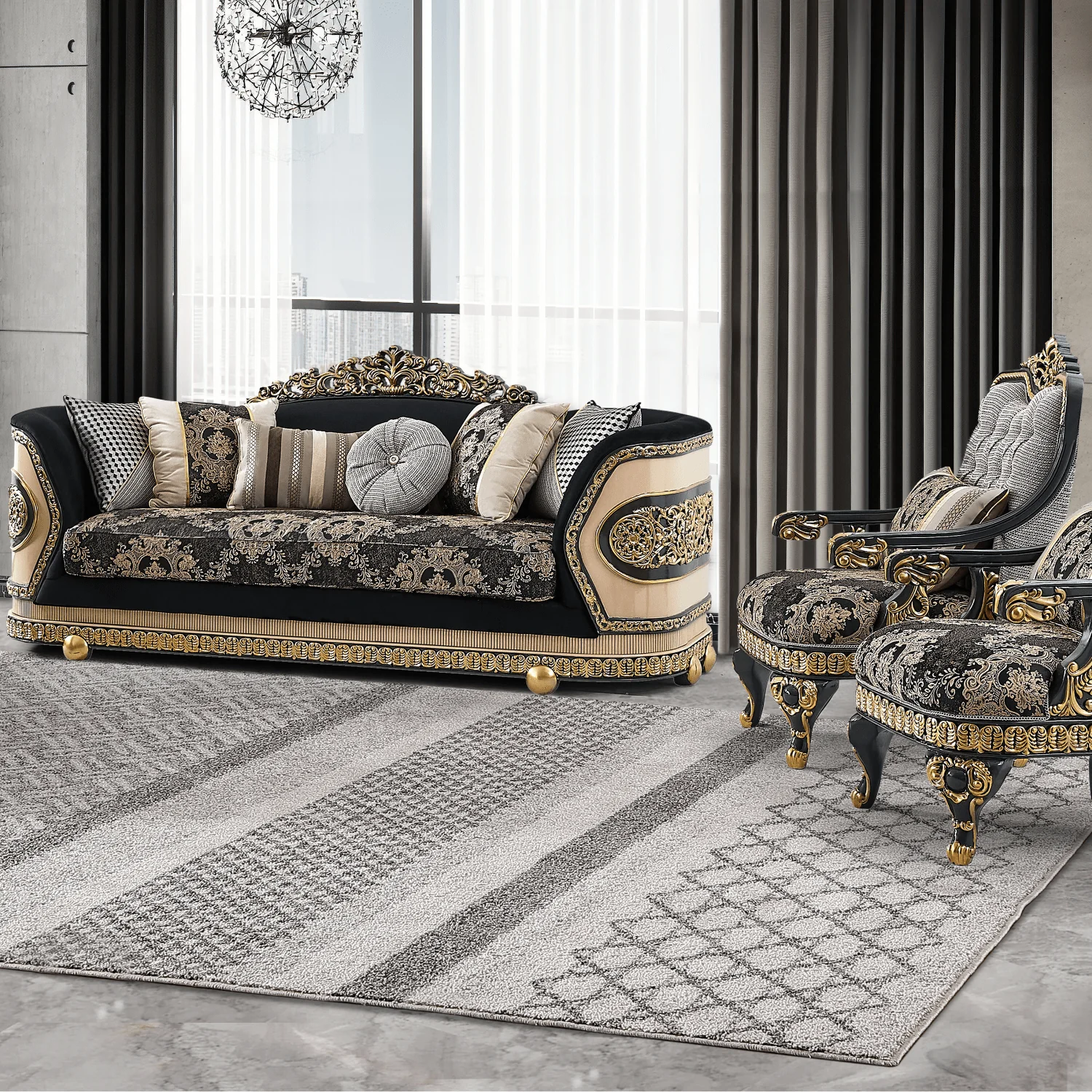 Homey Design HD-9012 3-Piece Set (Special Order Only)