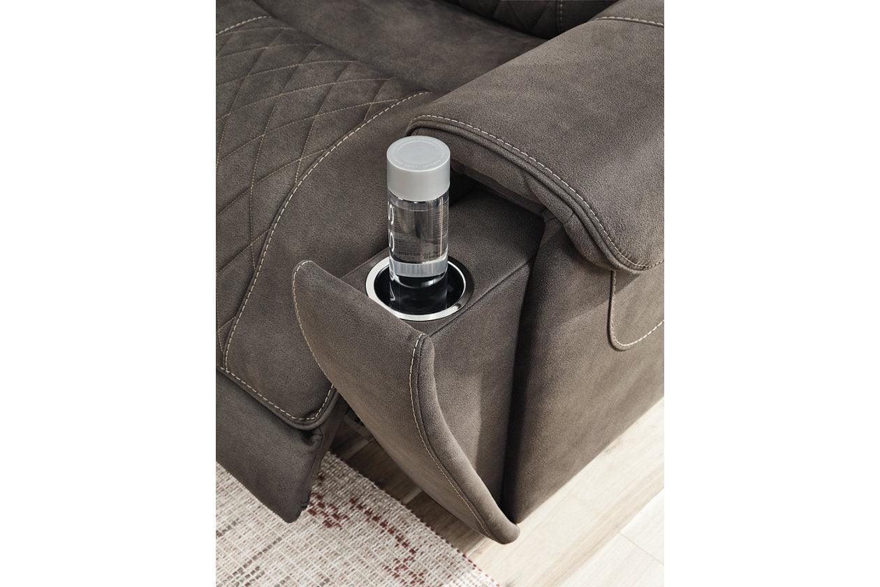Hoopster Gunmetal 6-Piece Power Reclining Sectional - Image 8