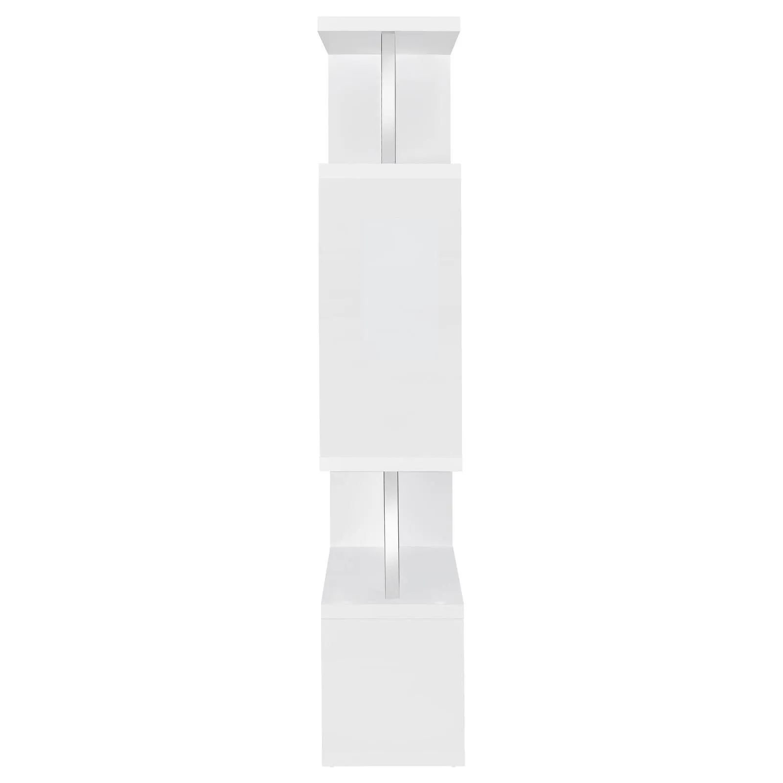 Hoover White/Chrome 5-Tier Bookcase - Image 9