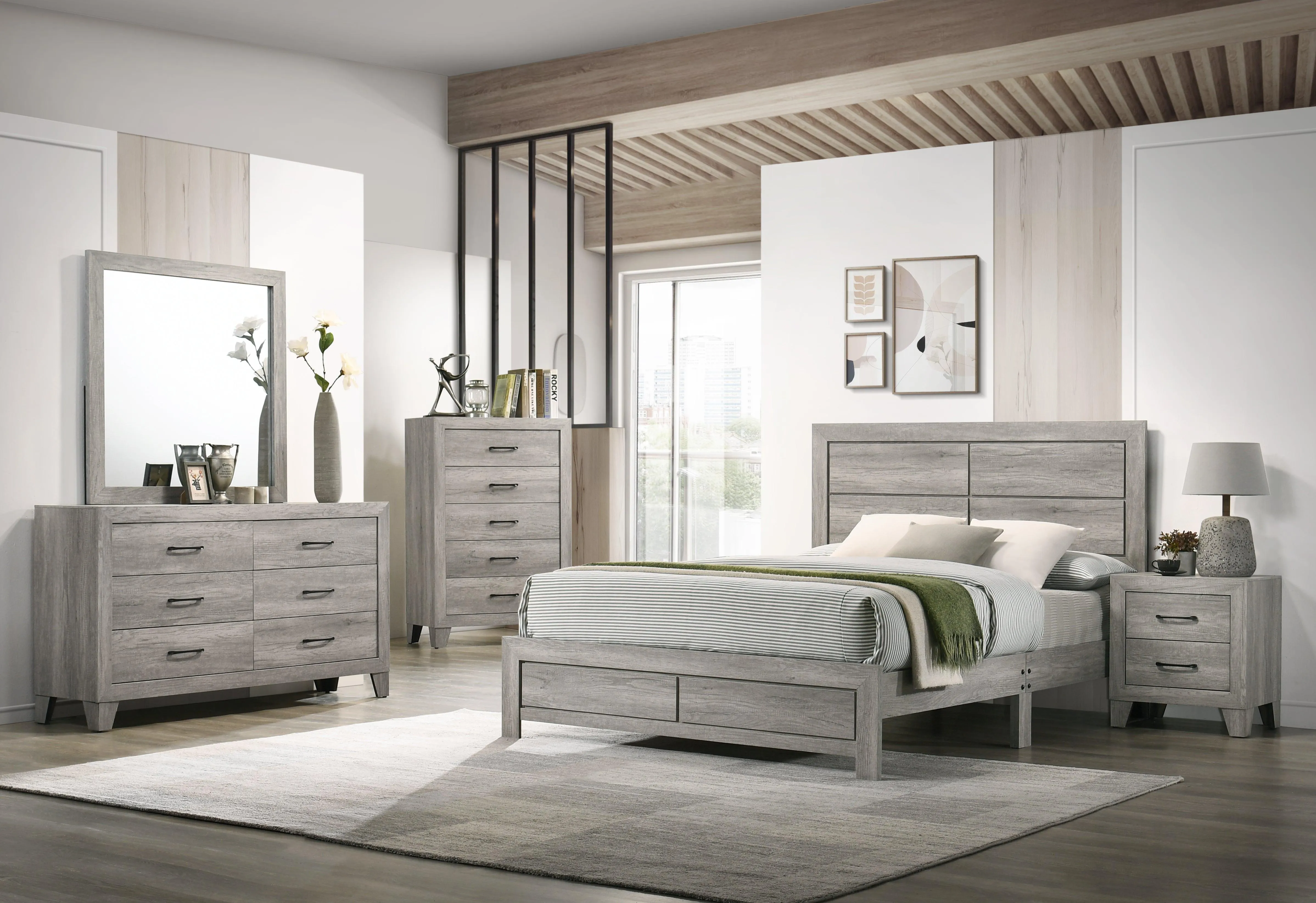Hopkins Driftwood Full Platform Bed - Image 2