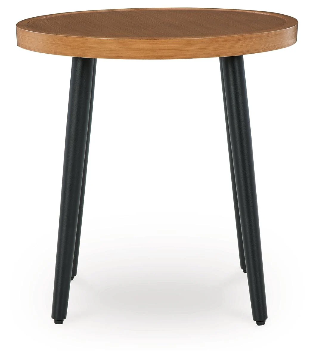 Horizon Hall Two-tone Brown Outdoor End Table - Image 3
