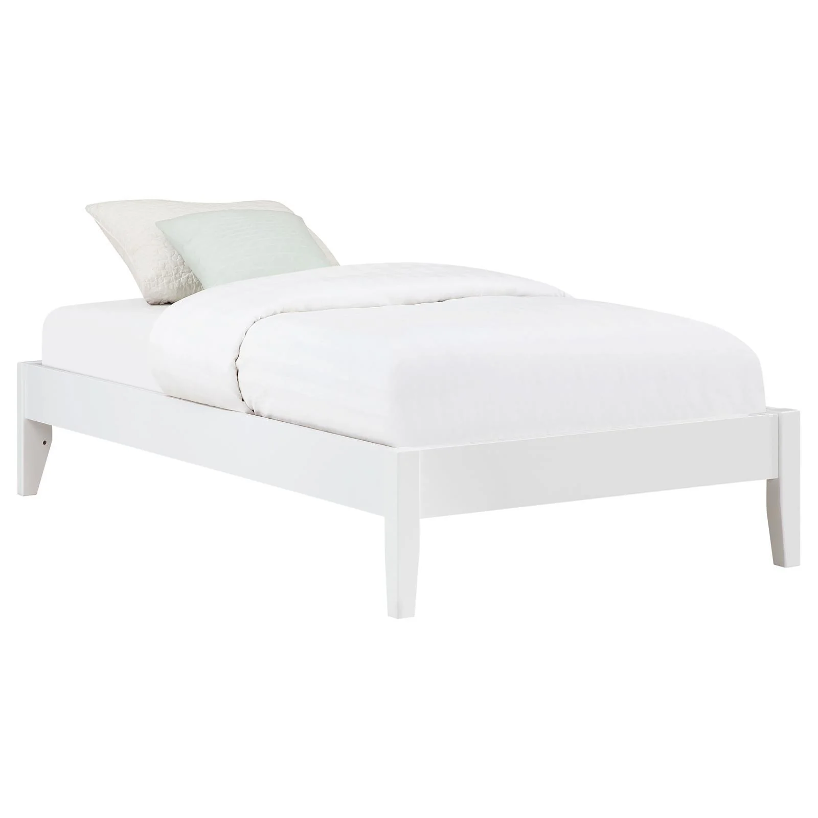 Hounslow White Platform Twin Bed - Image 2