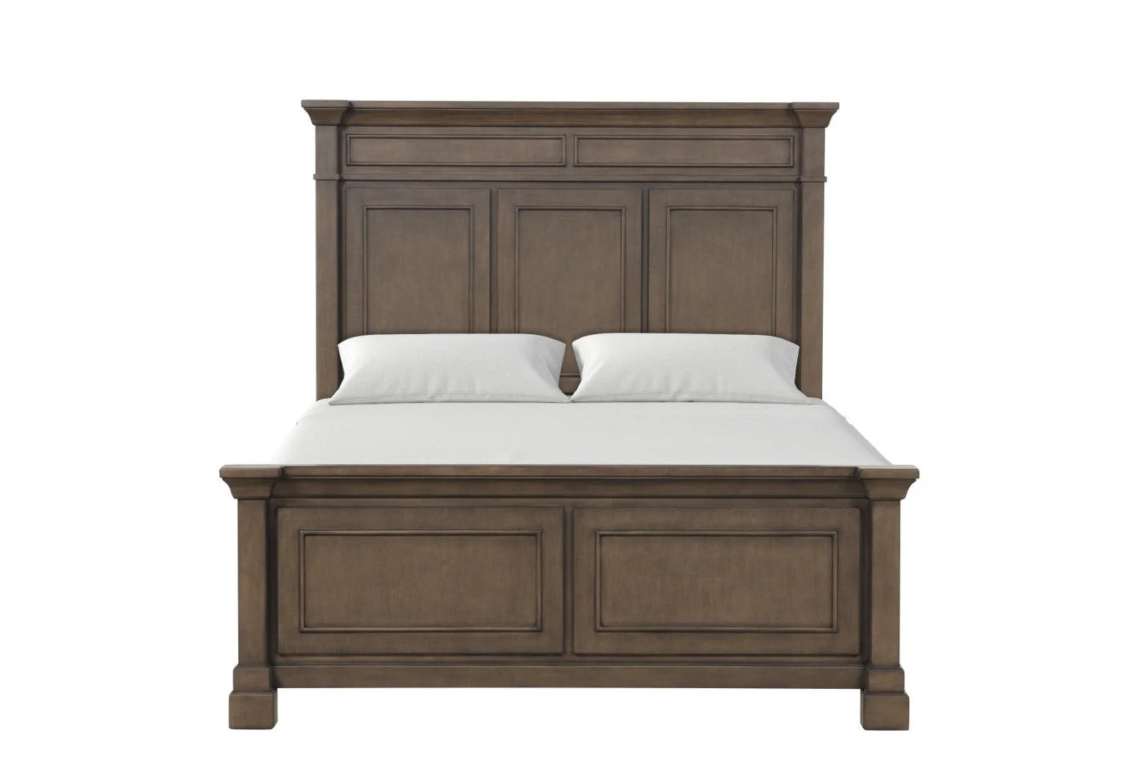 Huddersfield Dark Walnut King Panel Bed - Image 4