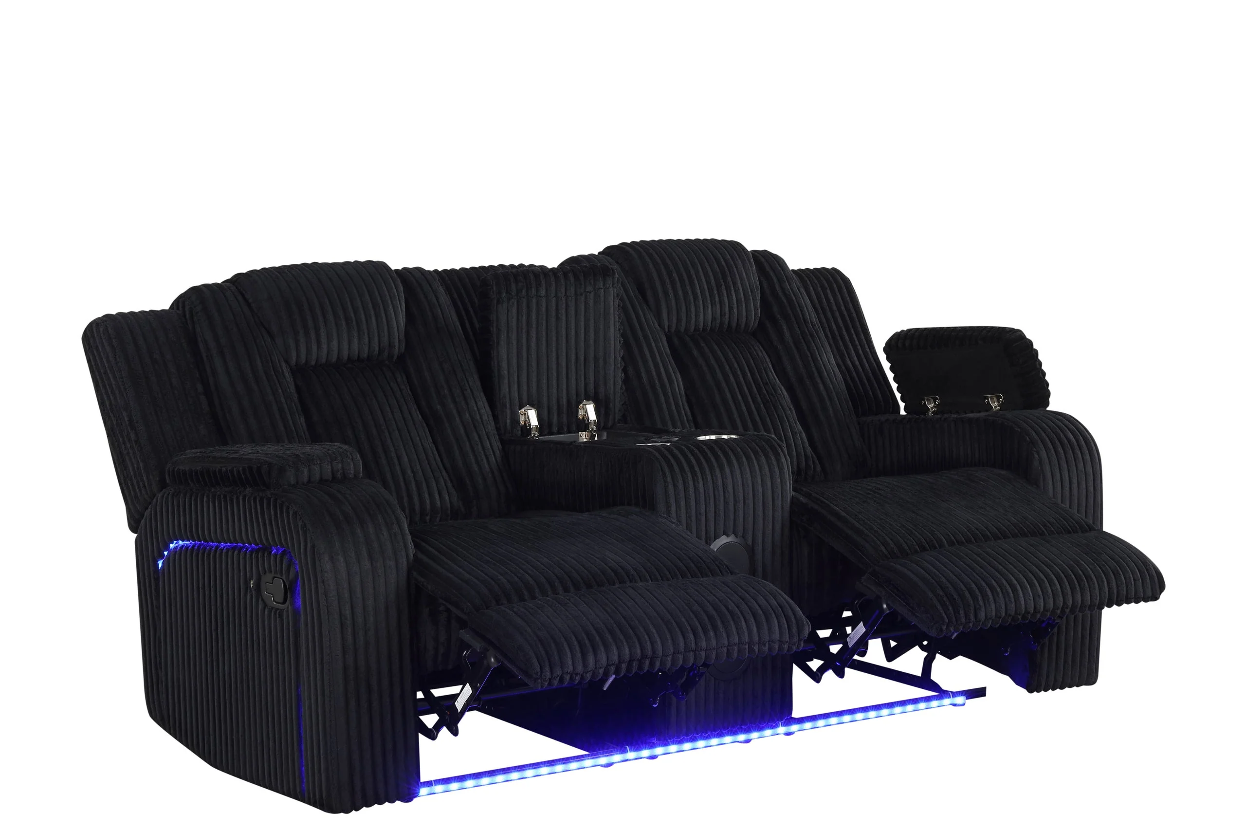 Hulk Black 3-Piece Reclining Set - Image 4