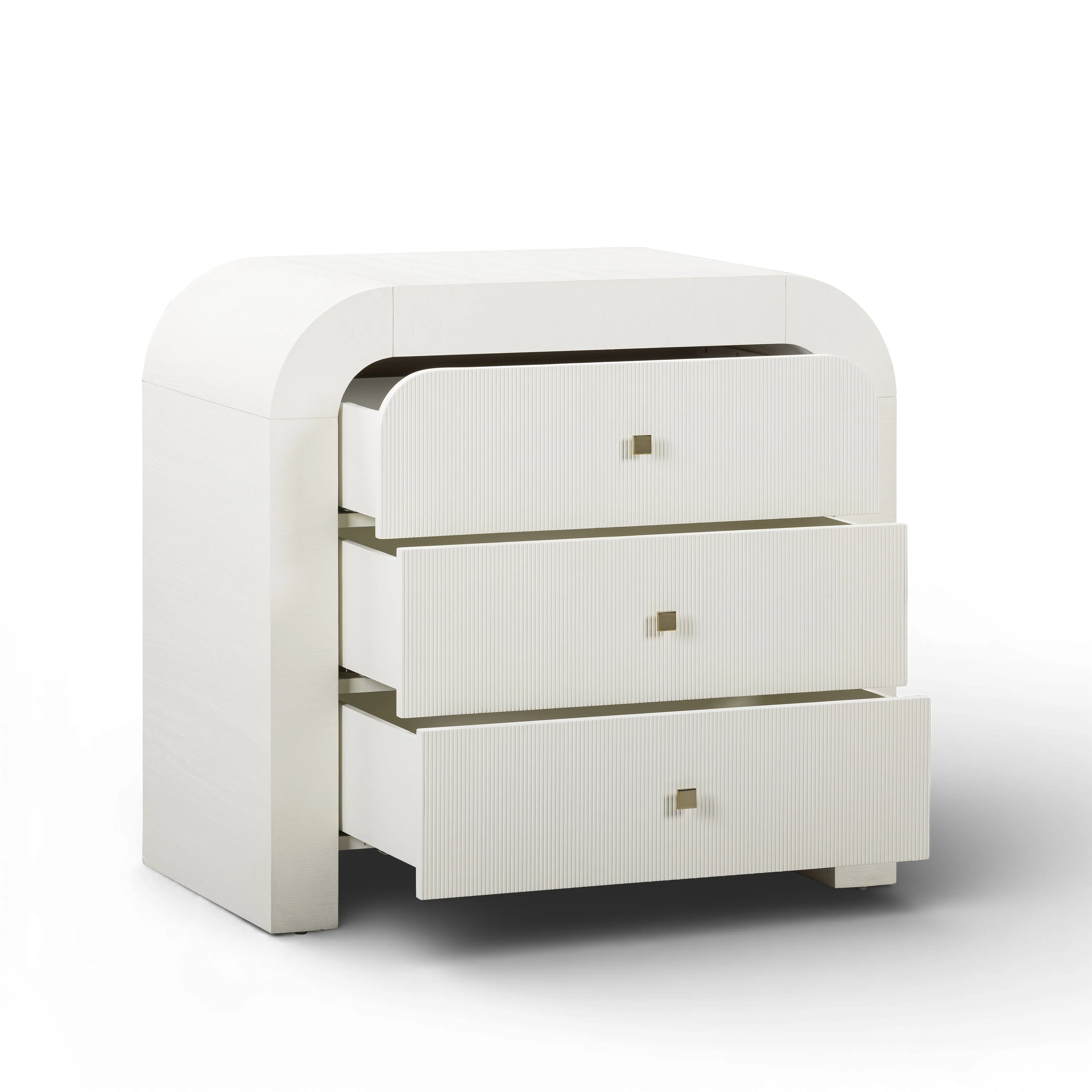 Hump 38" Arched 3-Drawer Bedside Chest - Image 2
