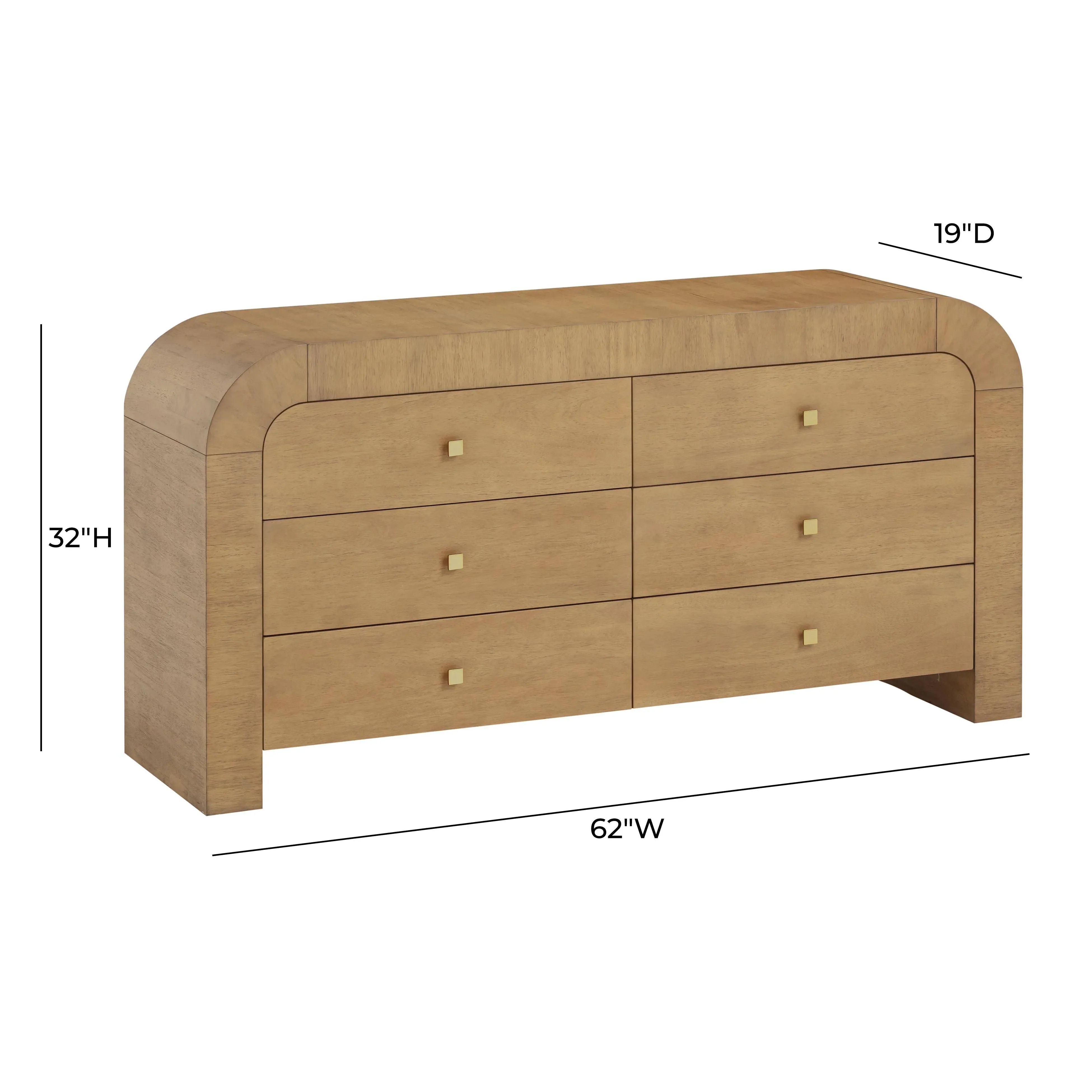 Hump 6 Drawer Dresser - Image 26