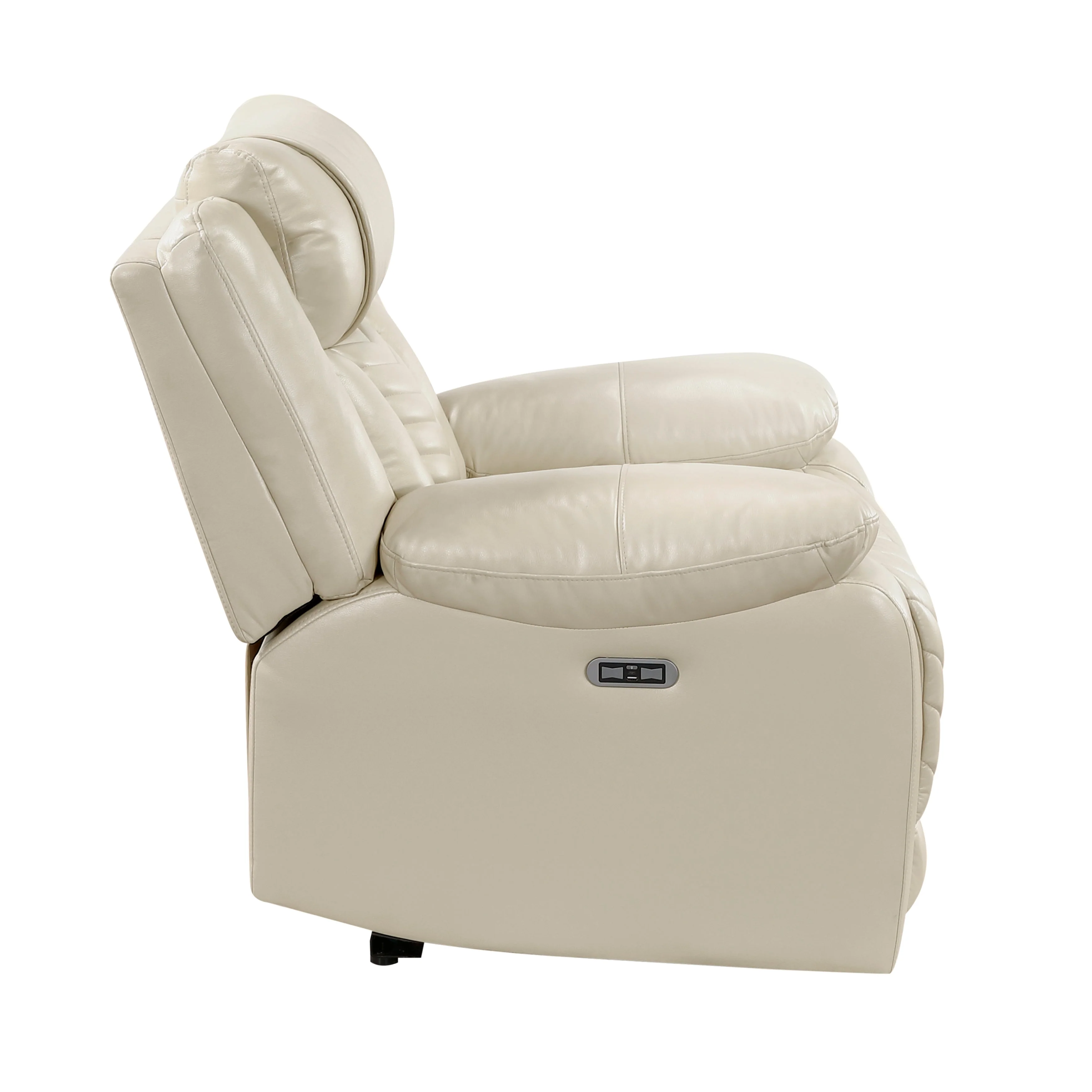 Huron Beige Power Reclining Chair - Image 4