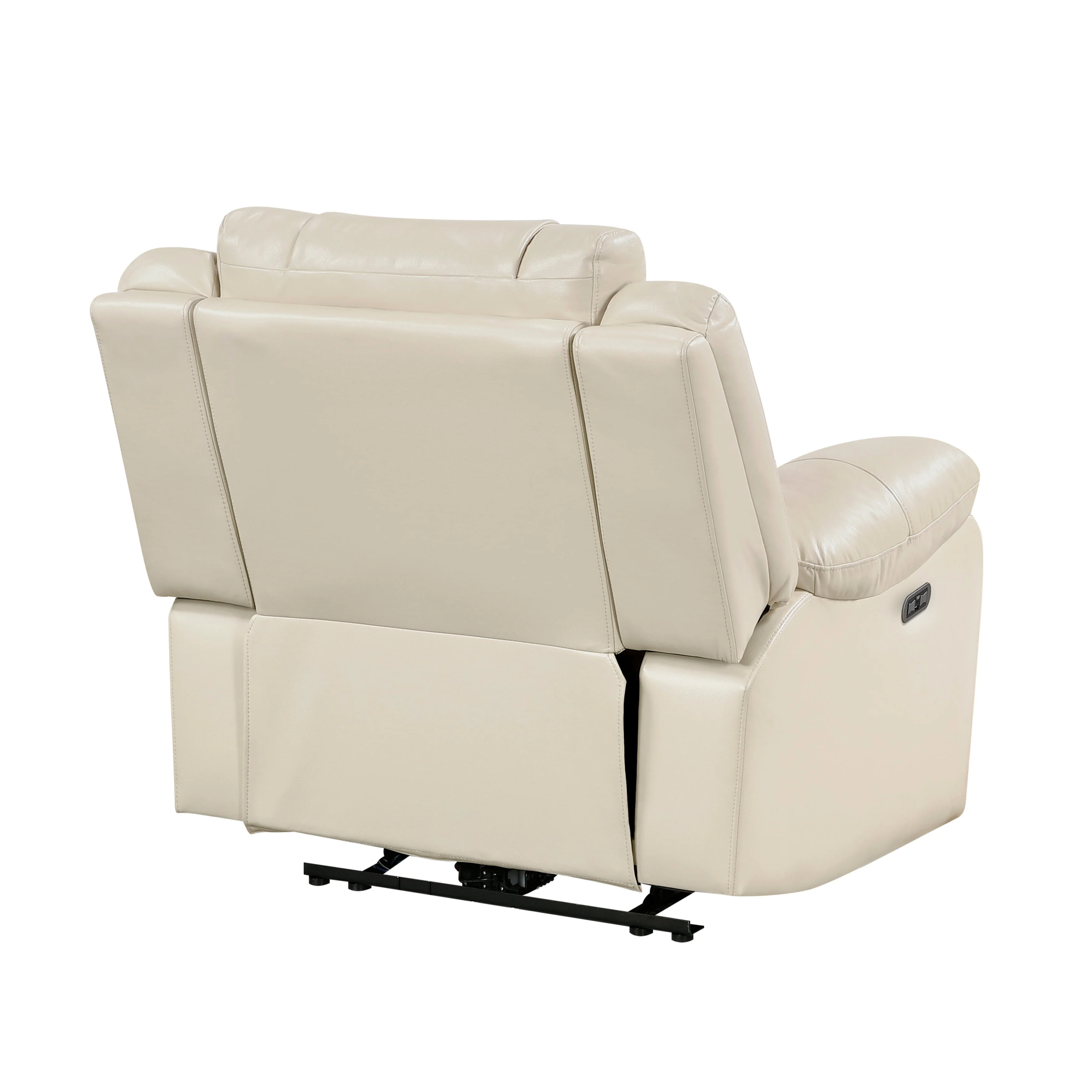 Huron Beige Power Reclining Chair - Image 5