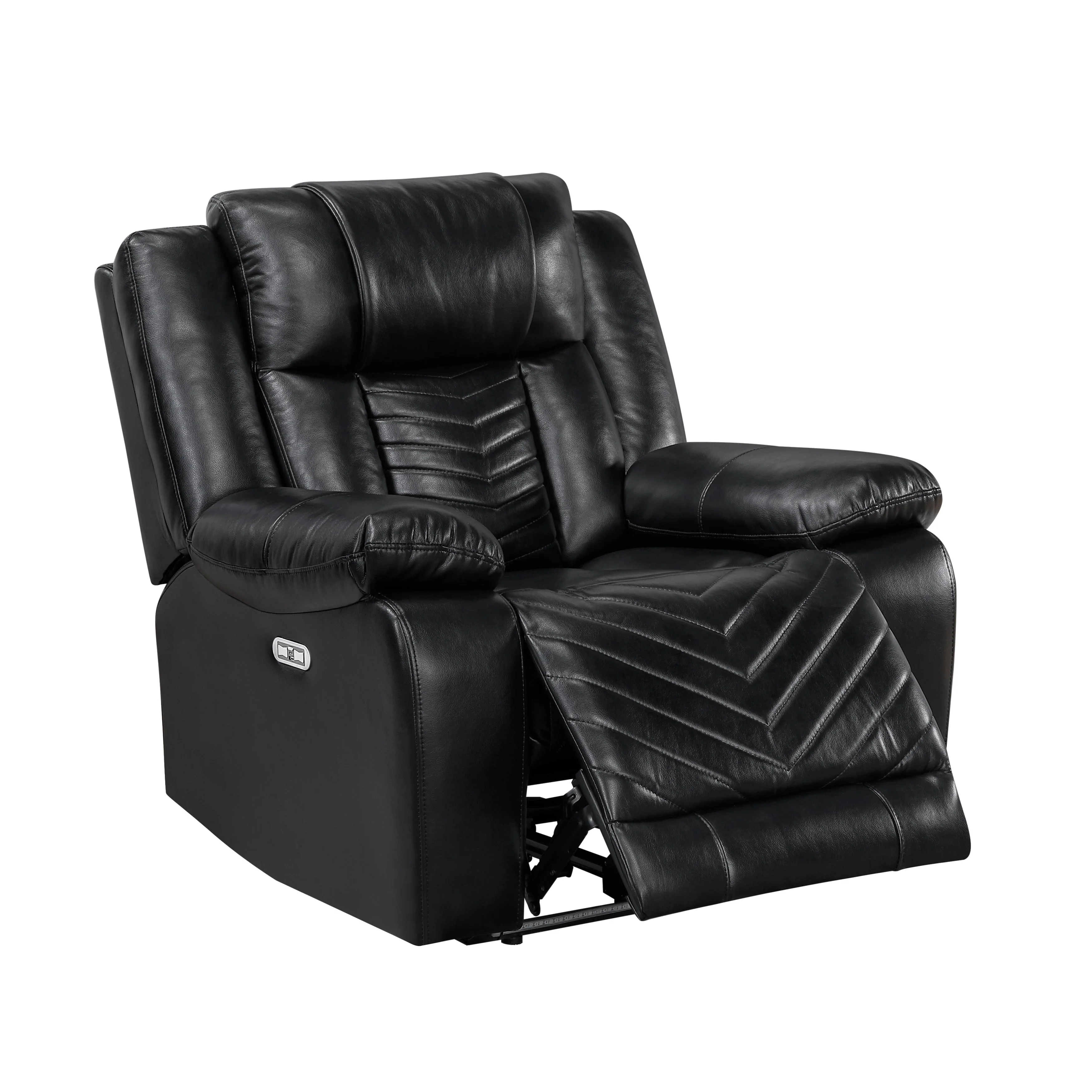 Huron Black Power Reclining Chair