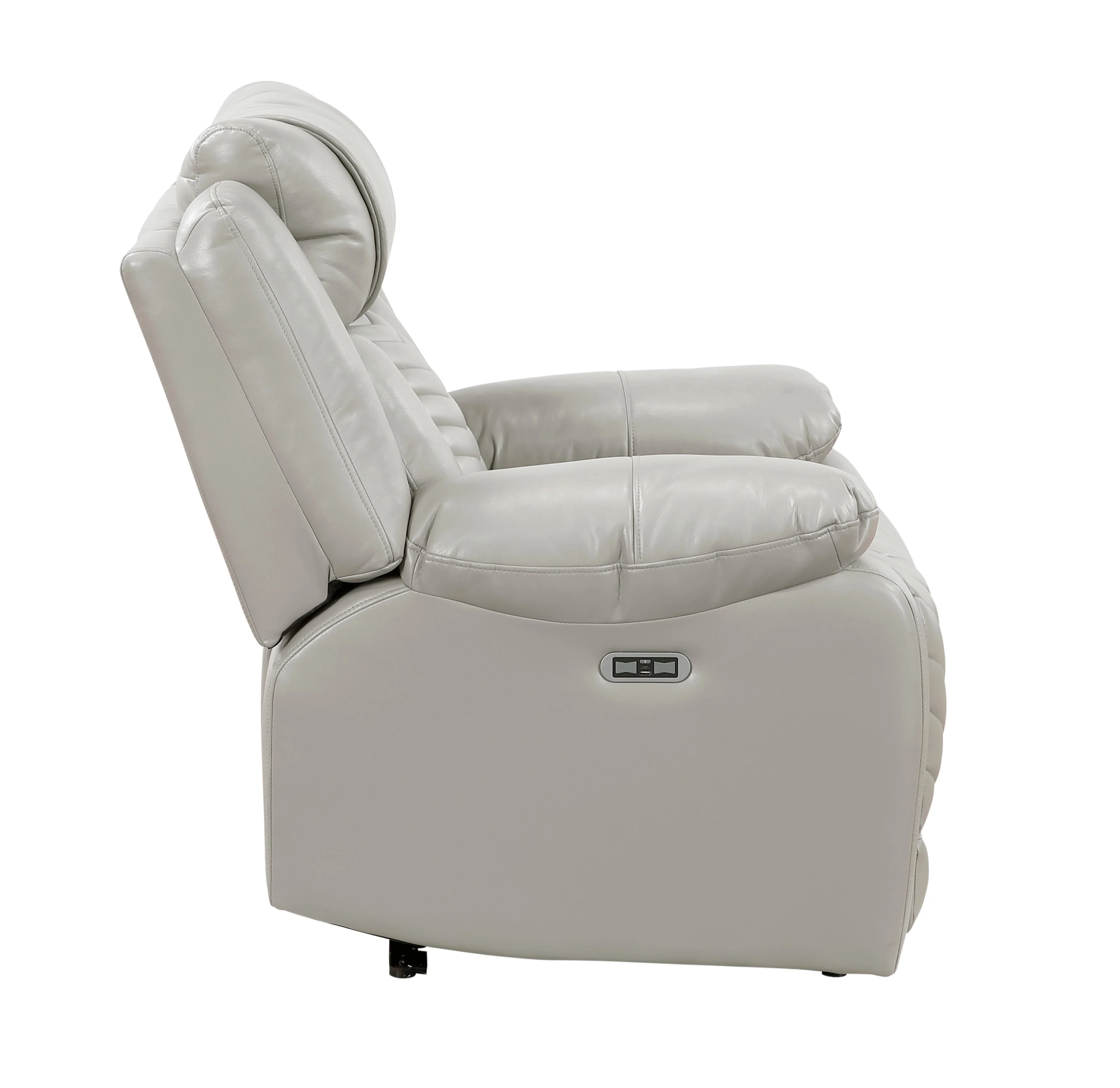 Huron Gray Power Reclining Chair - Image 5