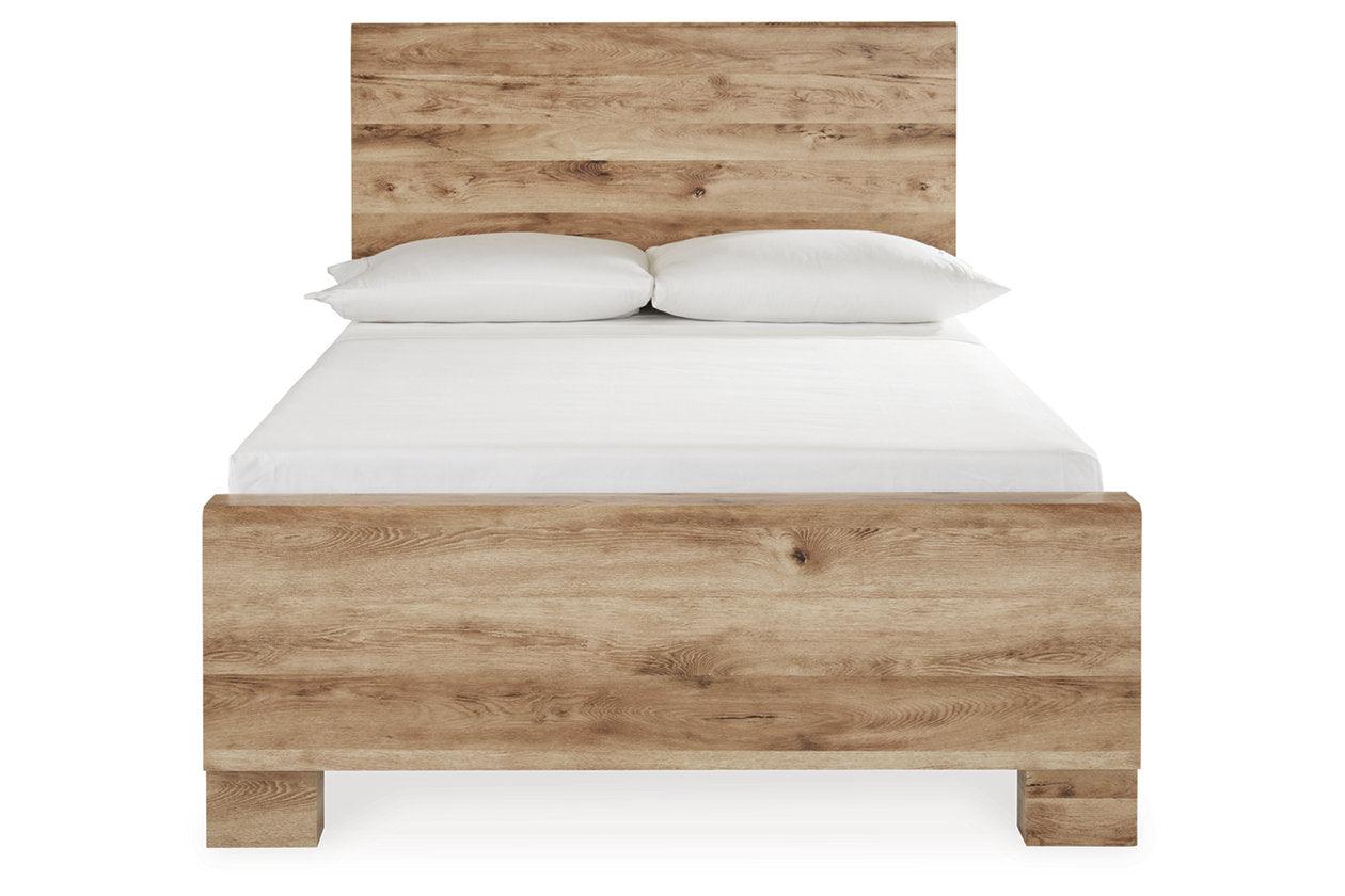 Hyanna Tan Brown Full Panel Bed - Image 4