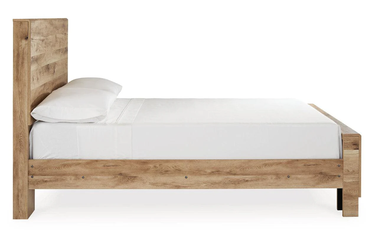 Hyanna Tan Brown Full Panel Bed - Image 5