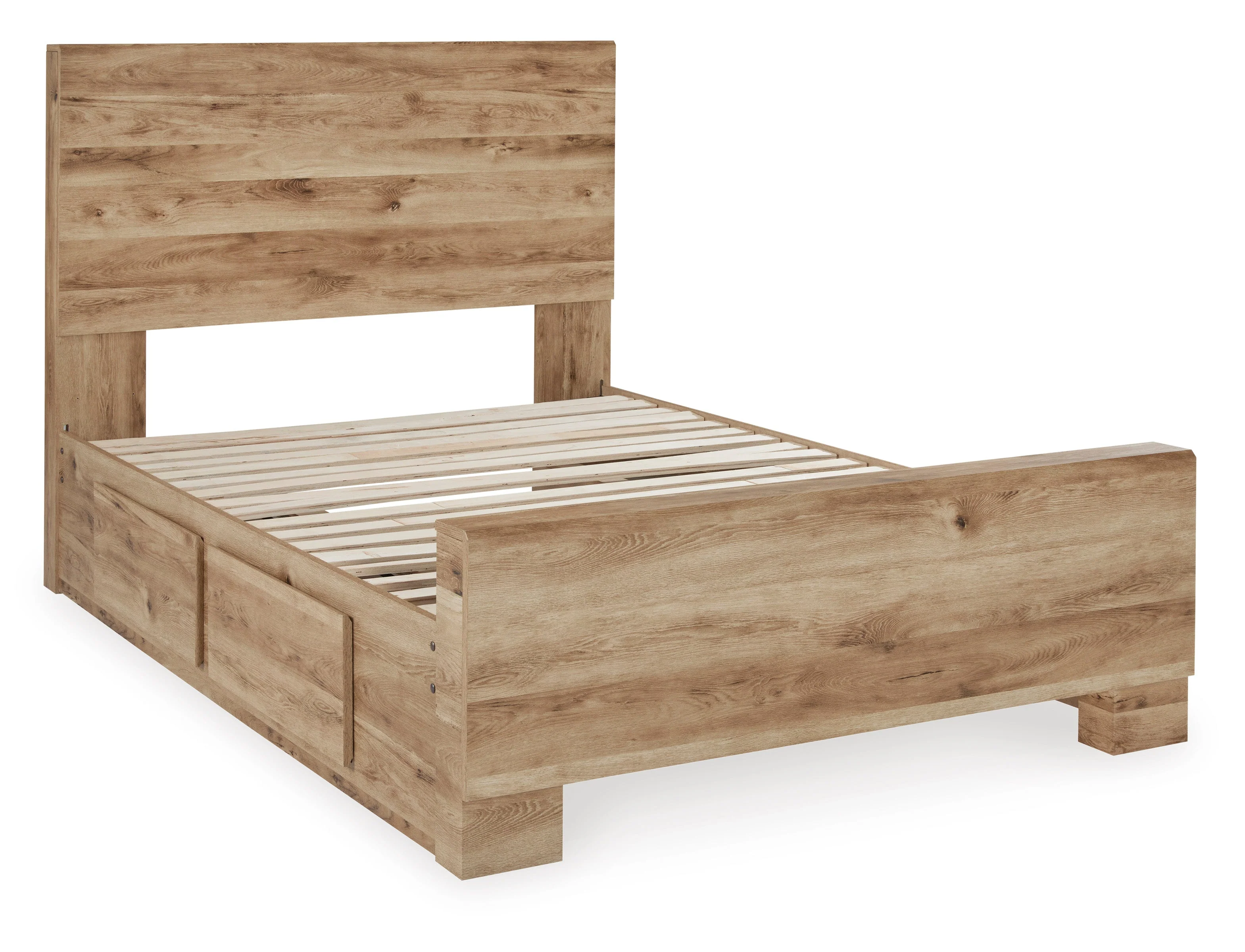Hyanna Tan Brown Youth Storage Platform Bedroom Set with 2 Drawers - Image 9