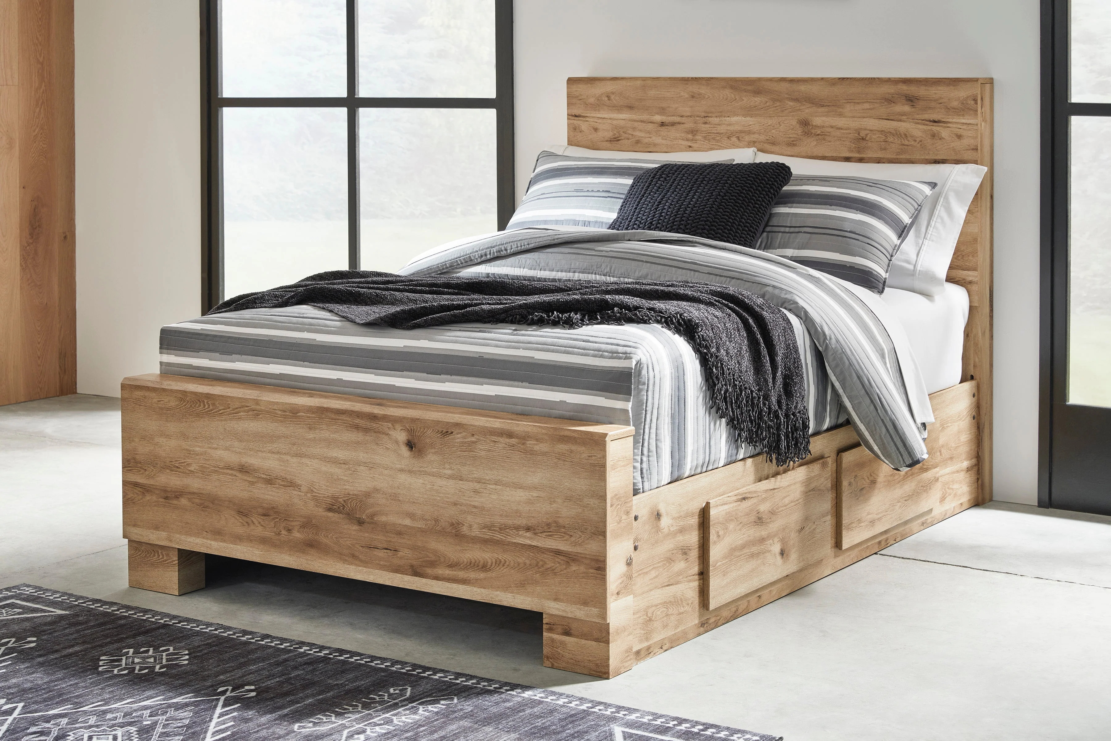 Hyanna Tan Brown Youth Storage Platform Bedroom Set with 4 Drawers - Image 27
