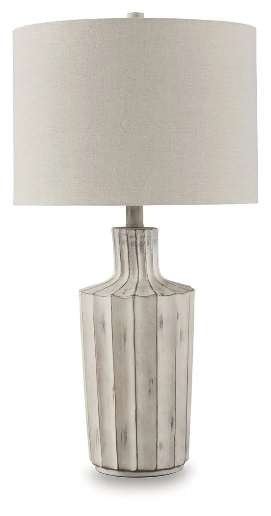 Imre Distressed Brown Table Lamp - Image 2