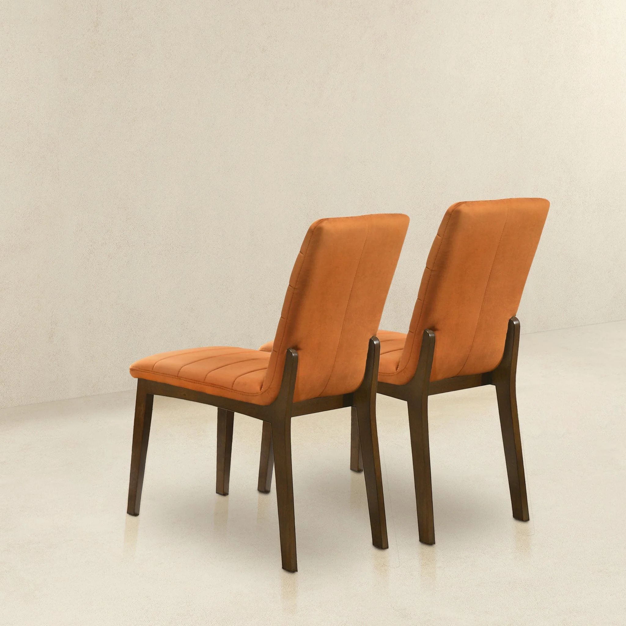 Ines Burnt Orange Velvet Dining Chair (Set Of 2) - Image 7
