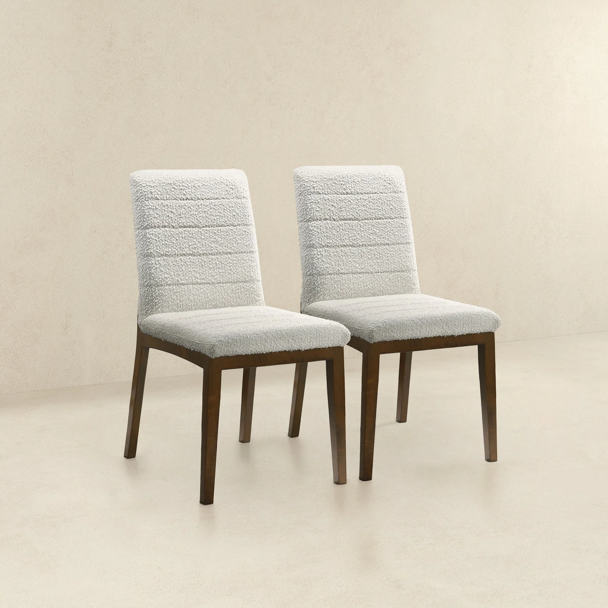 Ines White Boucle Dining Chair (Set Of 2) - Image 3