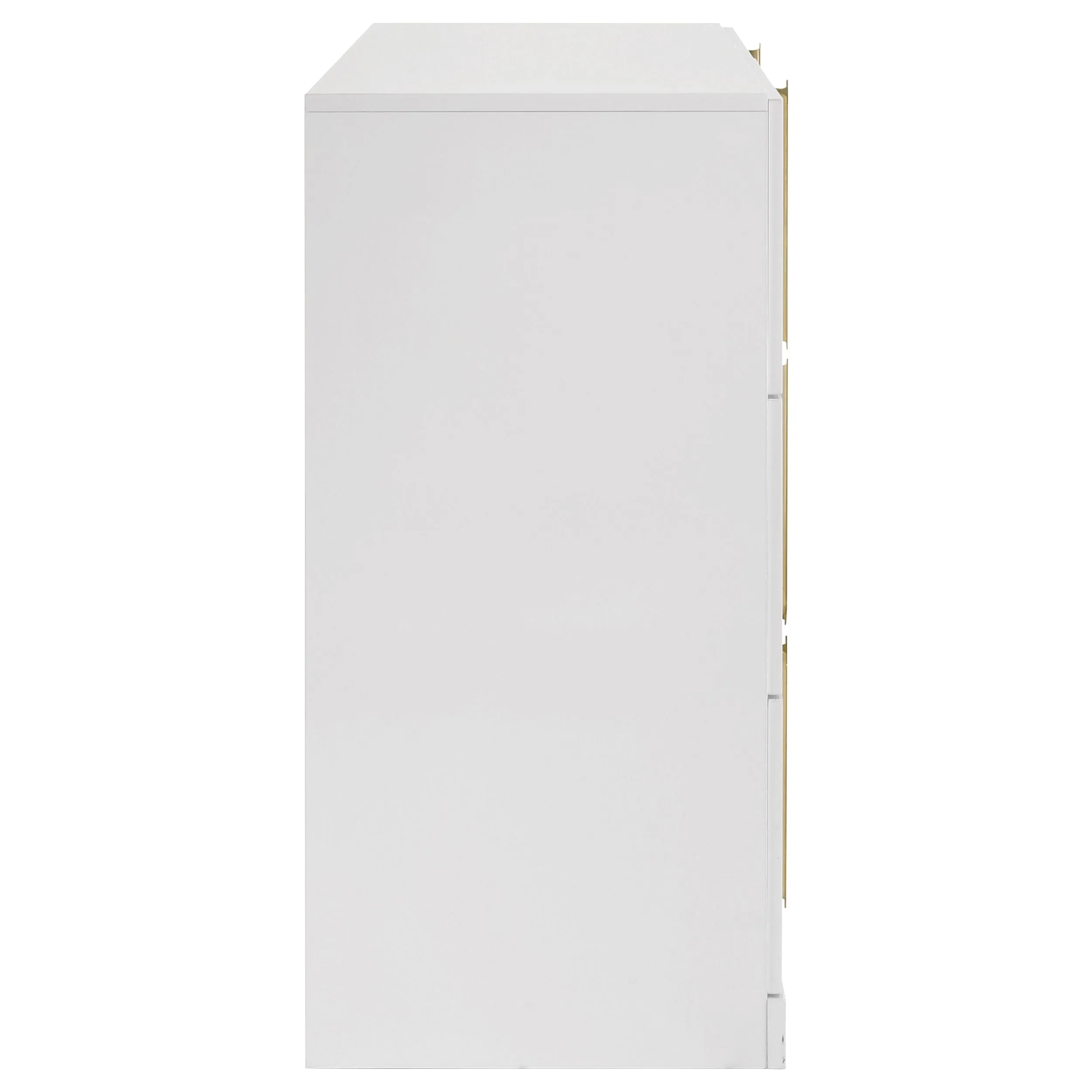 Ines White High Gloss 6-drawer Bedroom Dresser Cabinet - Image 6